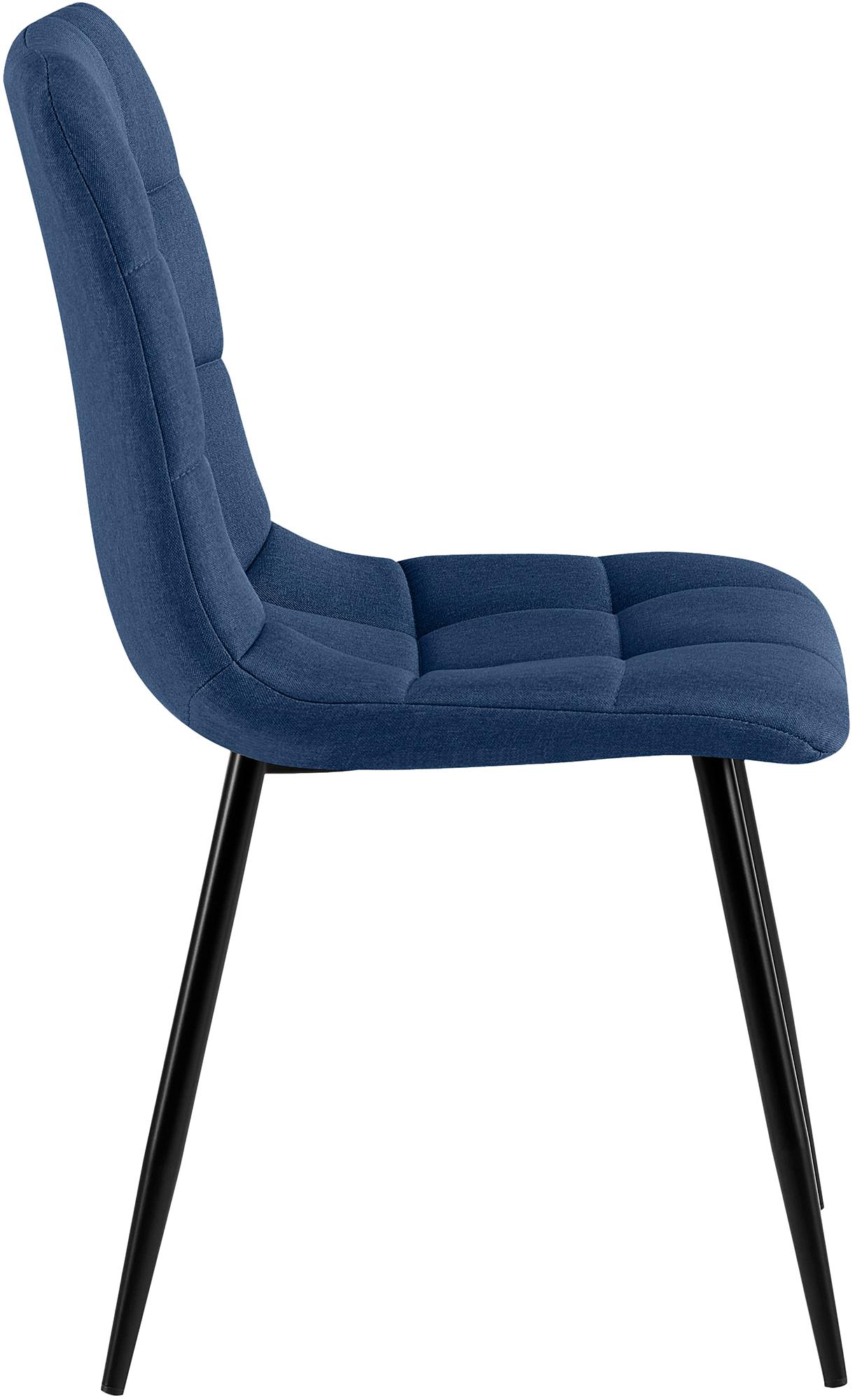 Set van 4 eetkamerstoelen Antibes stof