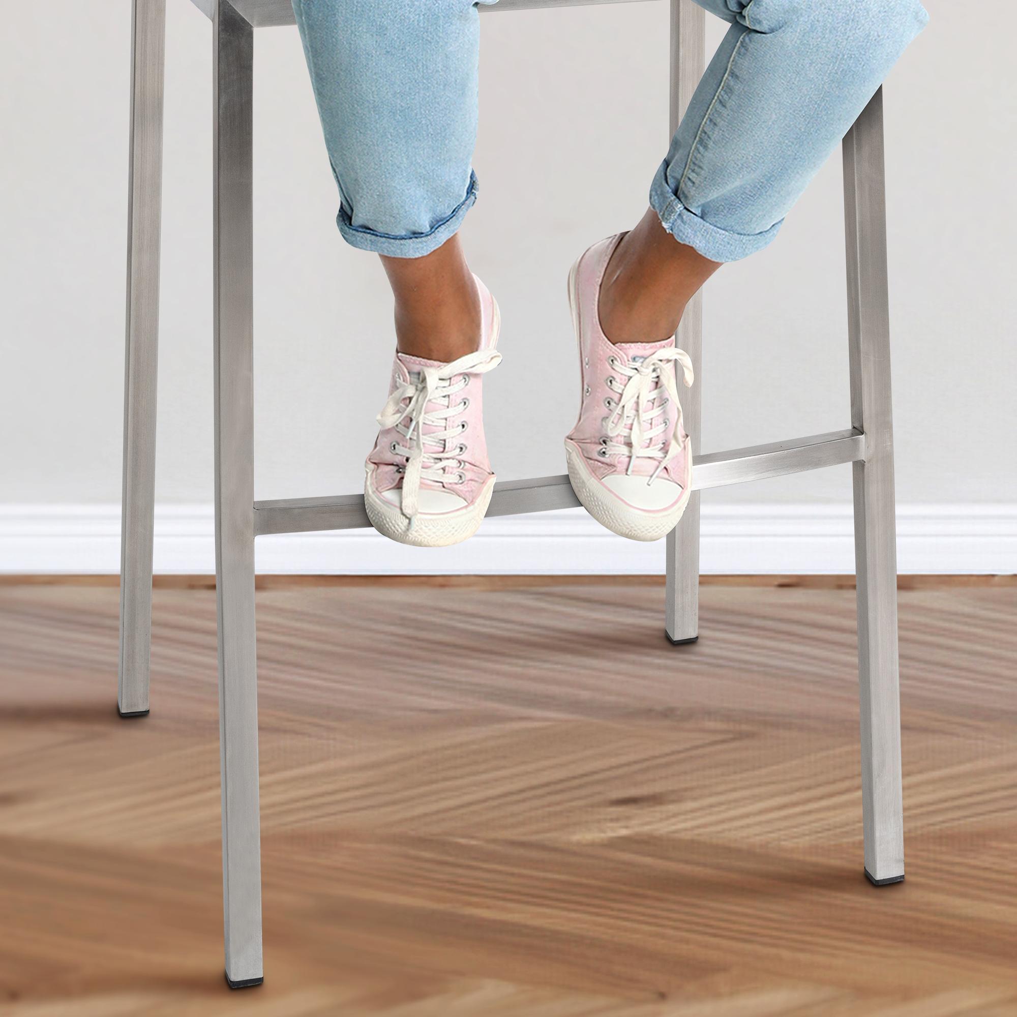 Barkruk Damaso Stof met Vierpootsframe