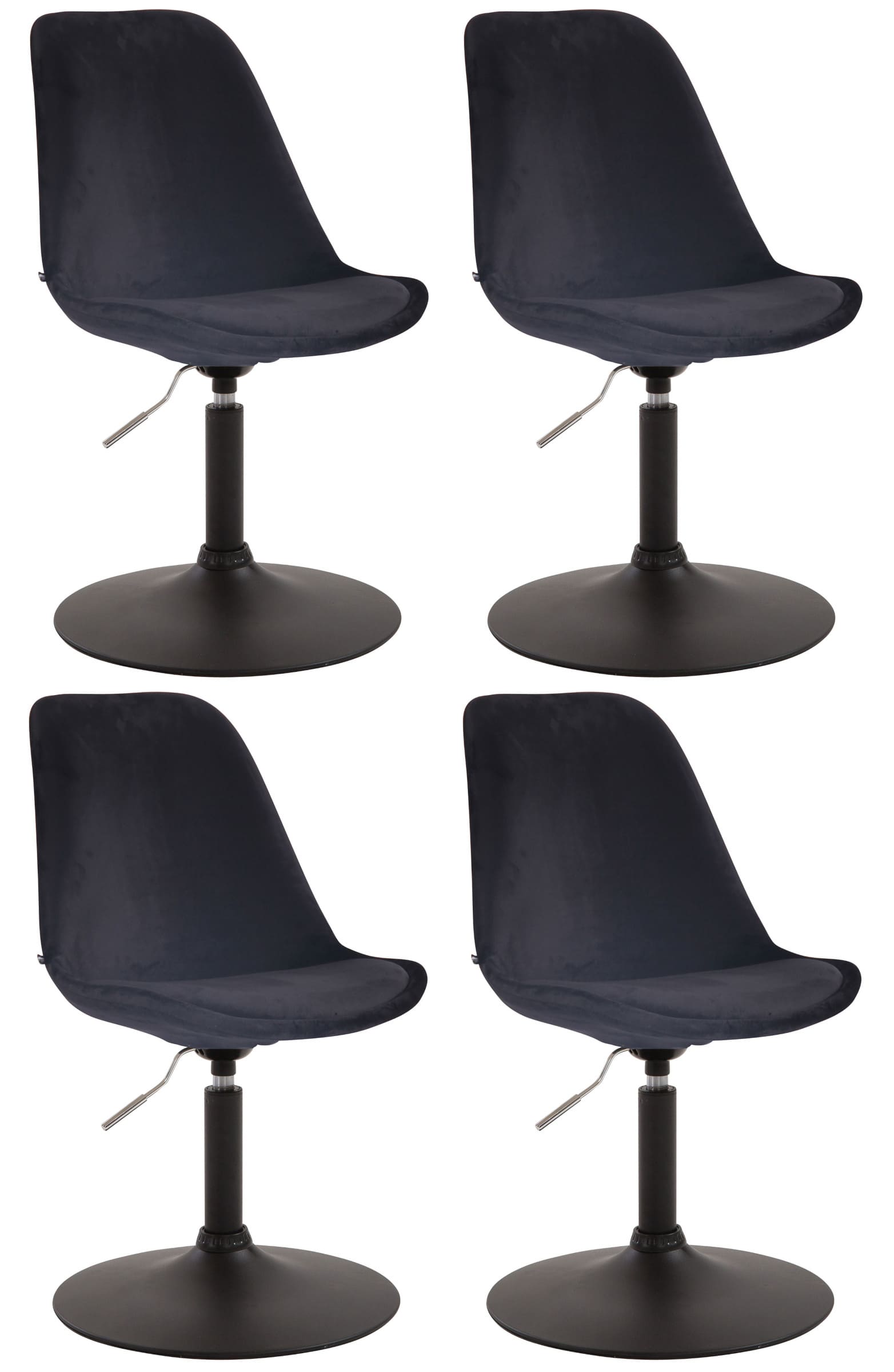 Set van 4 Eetkamerstoelen Maverick Fluweel