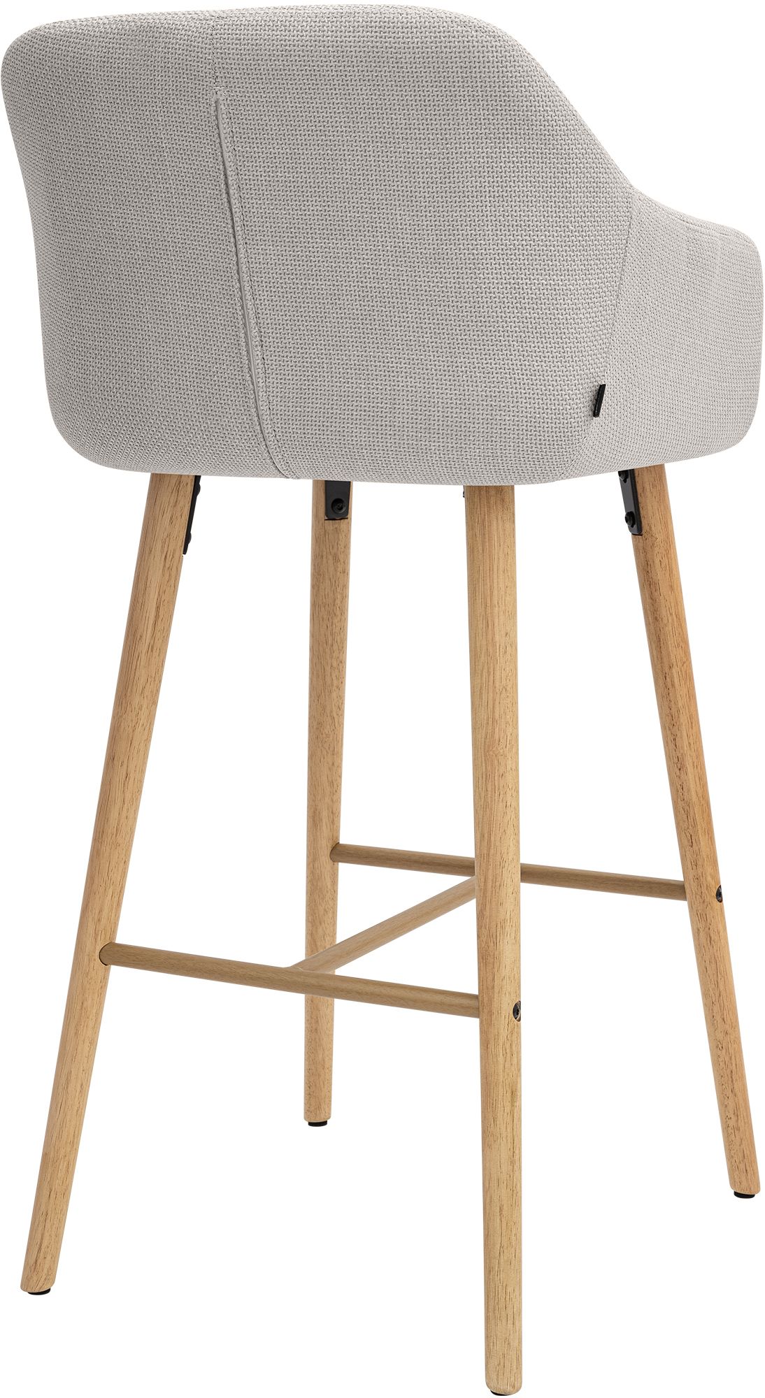 Barkruk Ando stof: modern design, comfortabel zitvlak, stabiel frame, ideaal voor keuken of bar