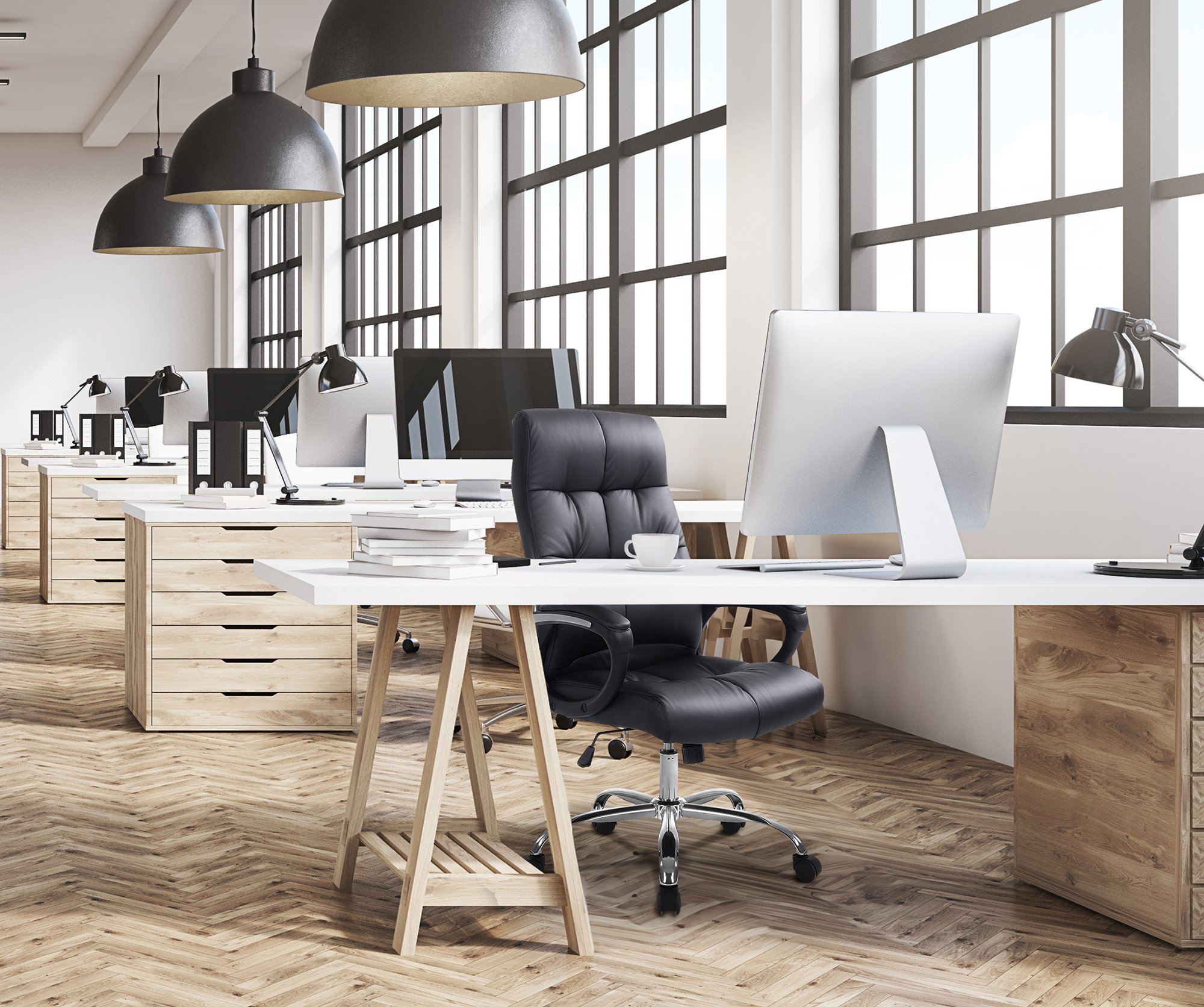 Bureaustoel Poseidon Kunstleer