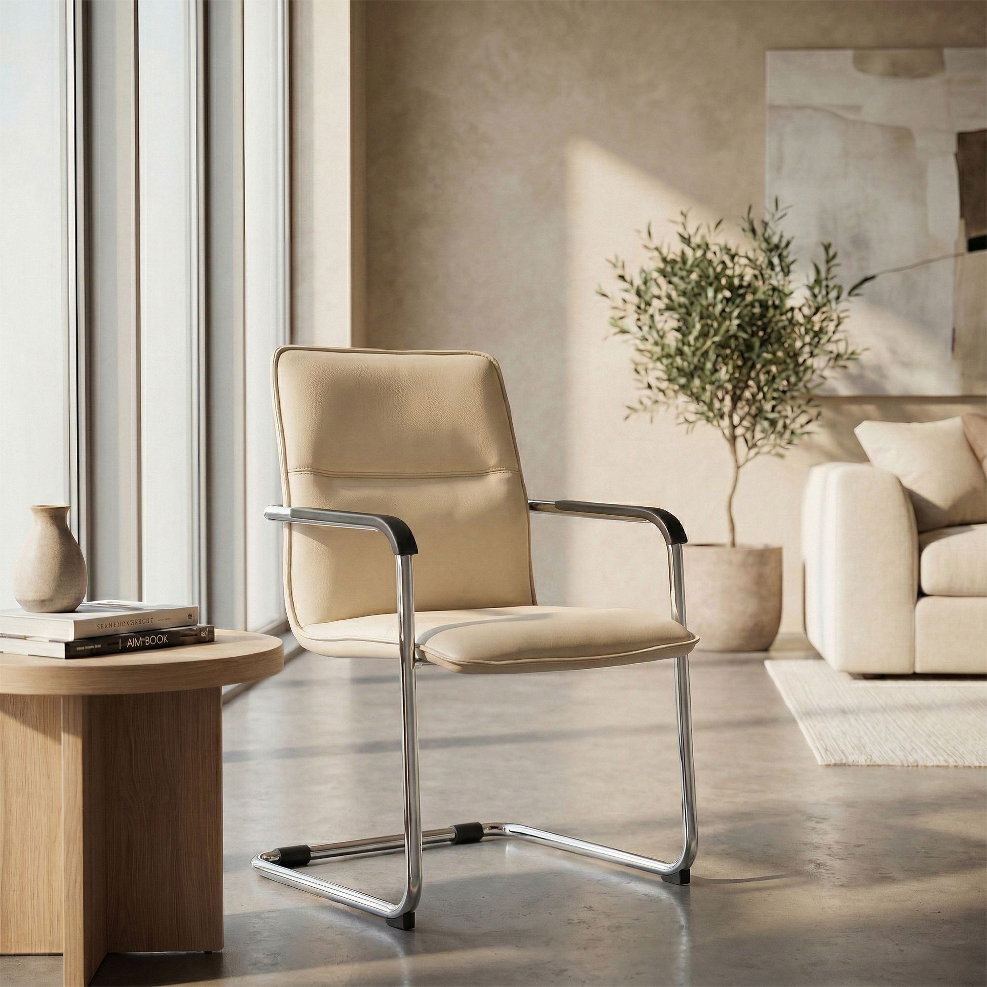 2-delige set sledestoelen Seattle van kunstleer