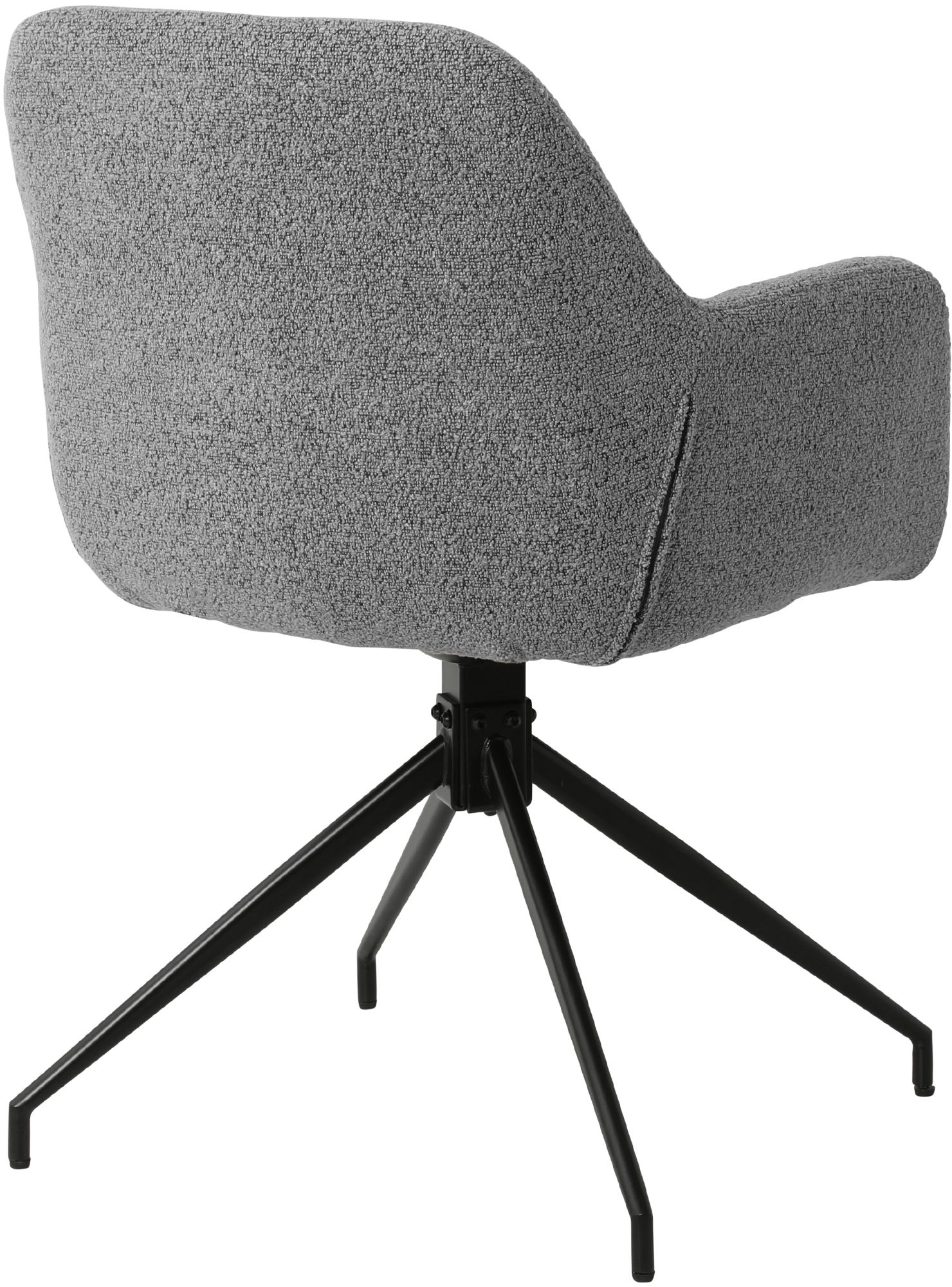 Set van 2 Eetkamerstoelen Merlinda met teddy stof