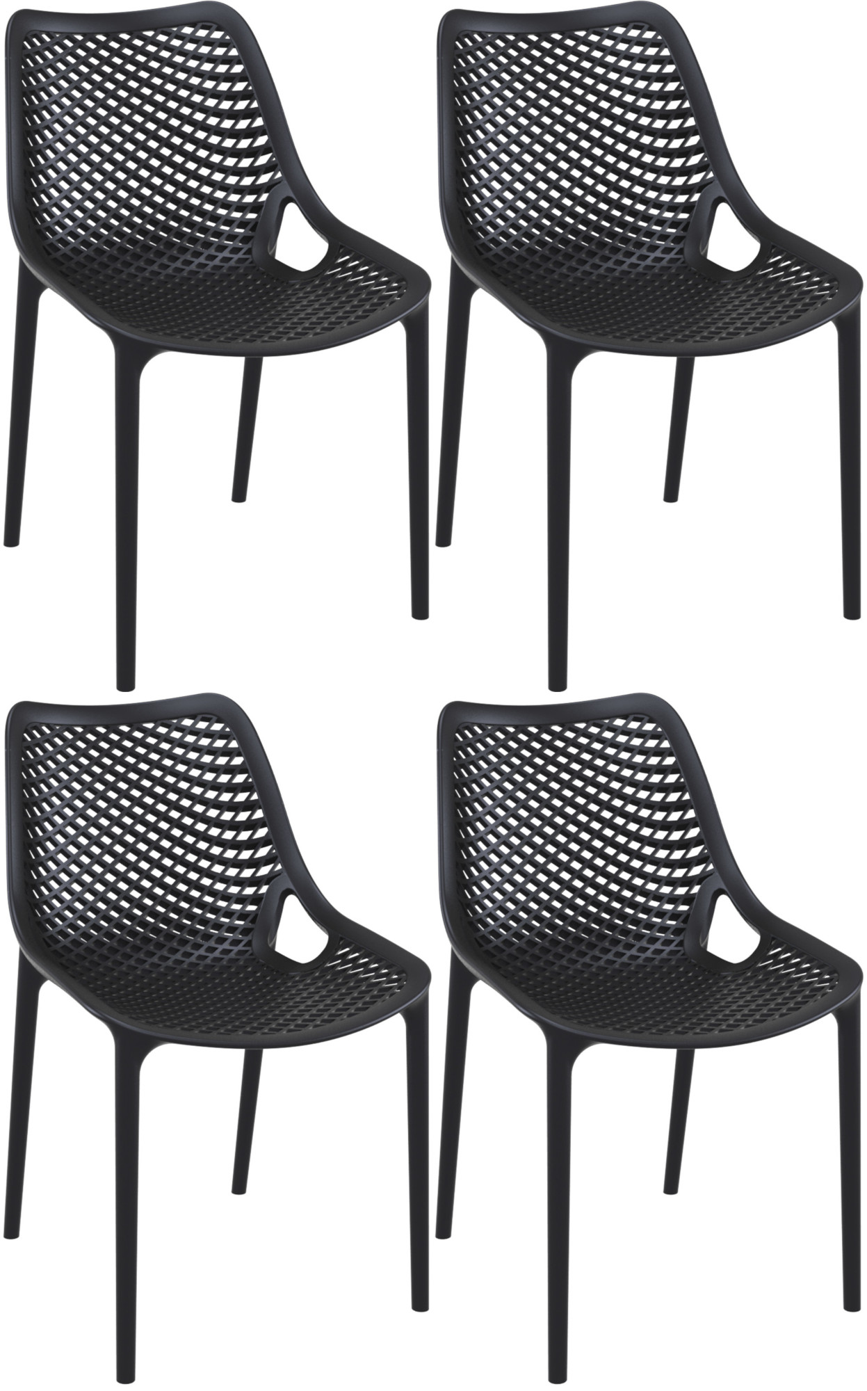 Set van 4 Tuinstoelen Air