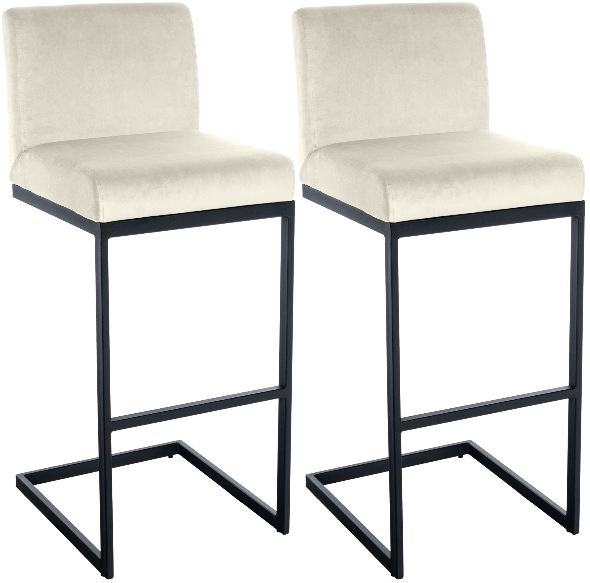 Set van 2 barkrukken Hopewell fluweel