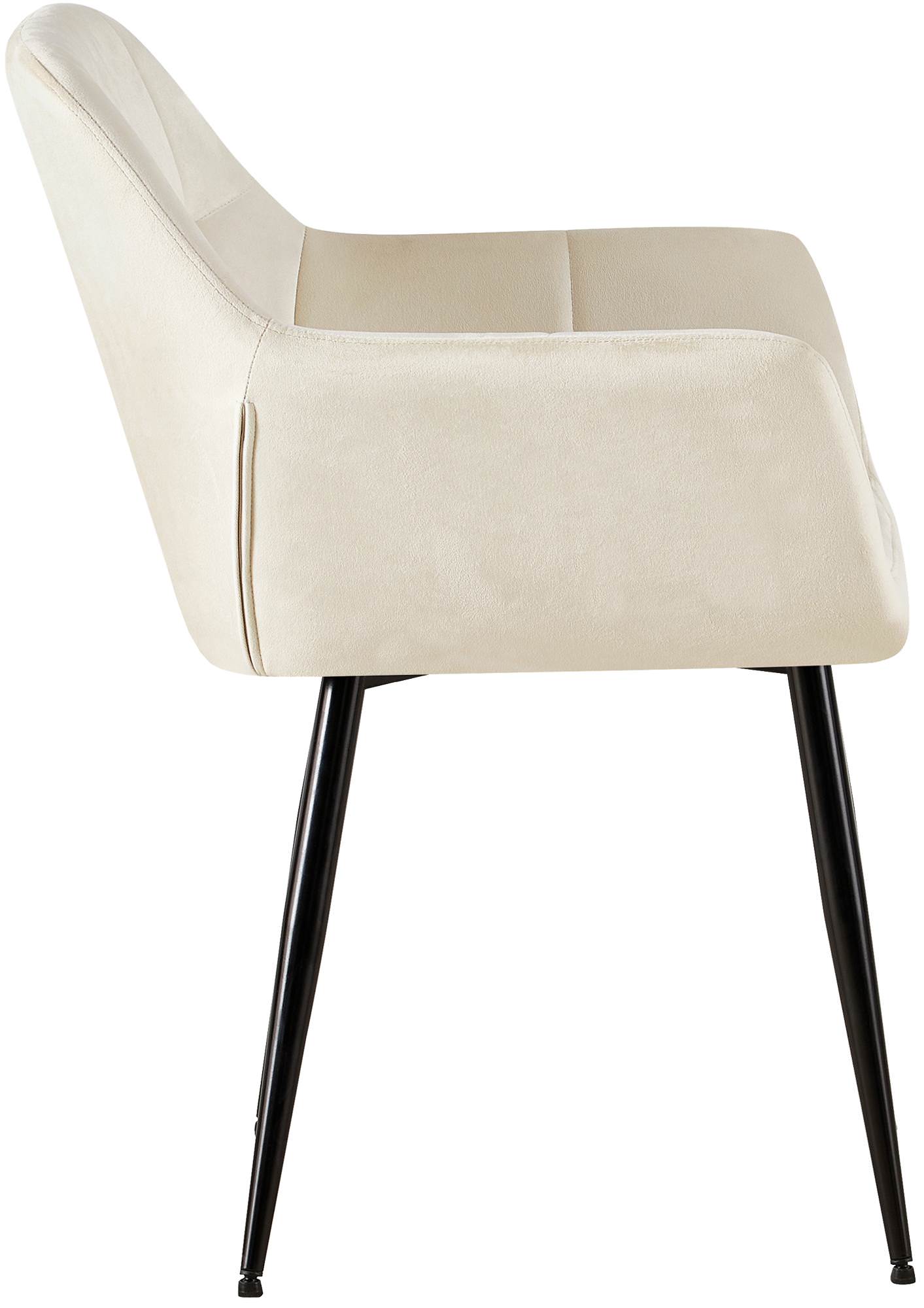 Set van 2 eetkamerstoelen Emia Velvet