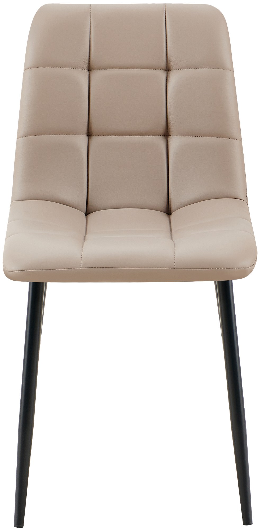Set van 4 eetkamerstoelen Antibes kunstleer