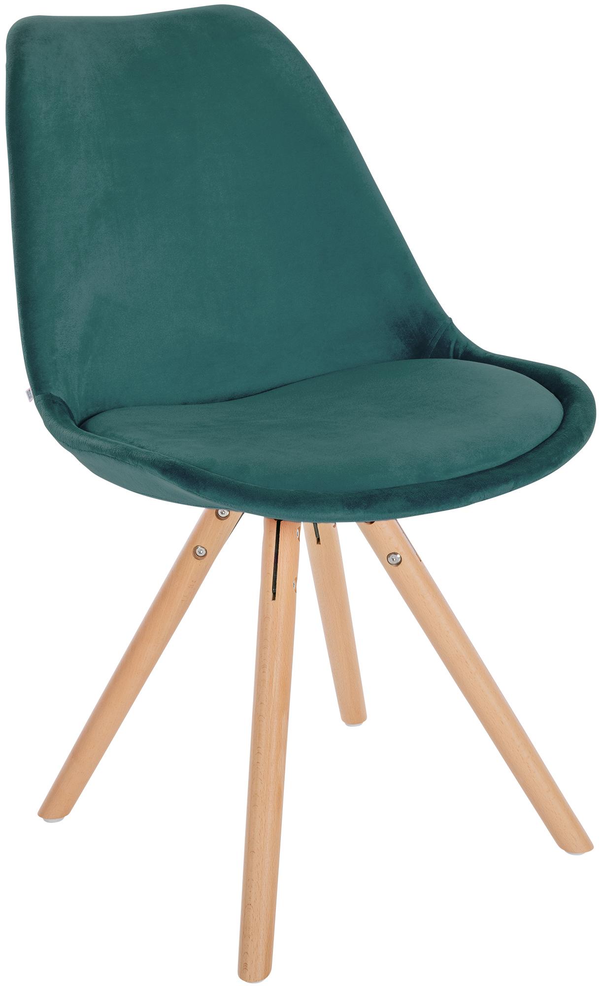 Set van 4 eetkamerstoelen Sofia fluweel