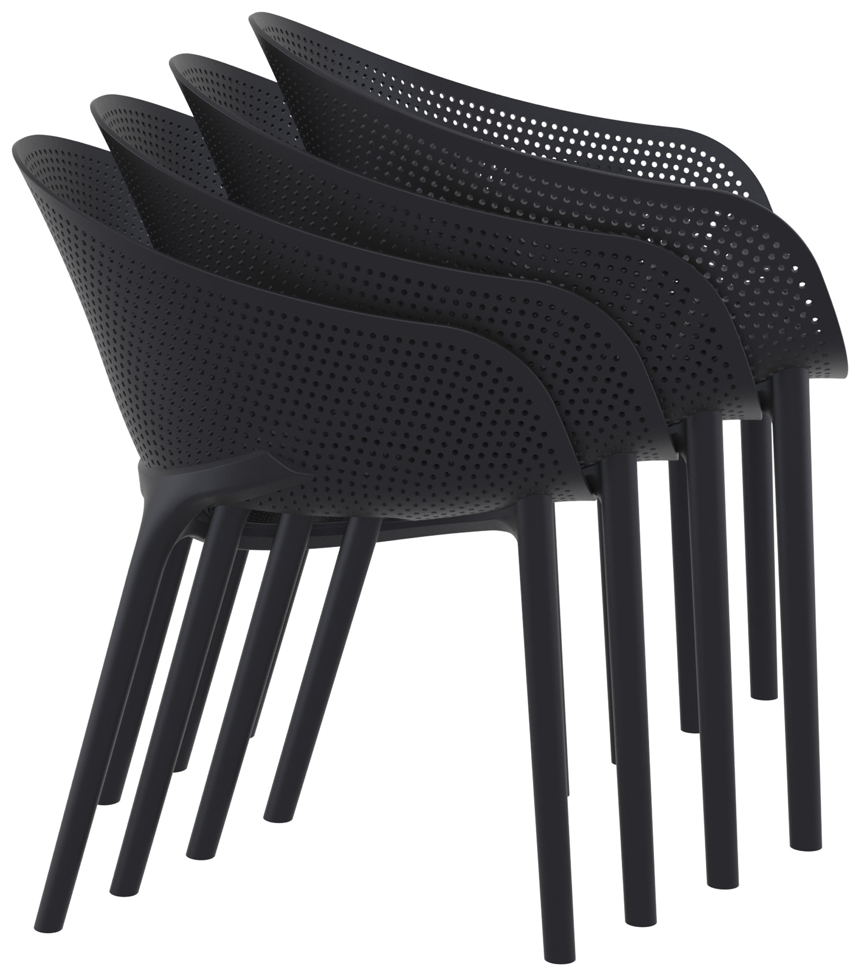 Set van 4 stoelen Sky Pro