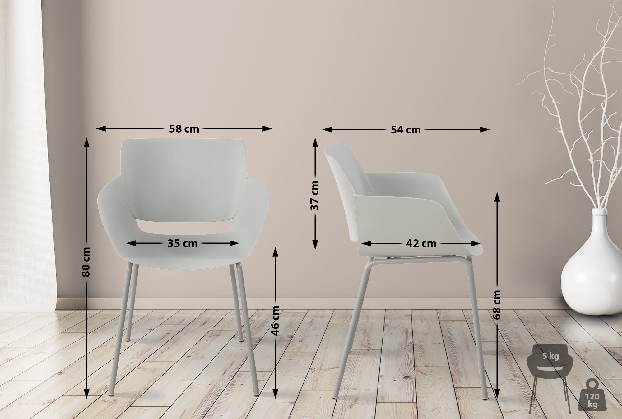 2-delige set tuinstoel Alpena