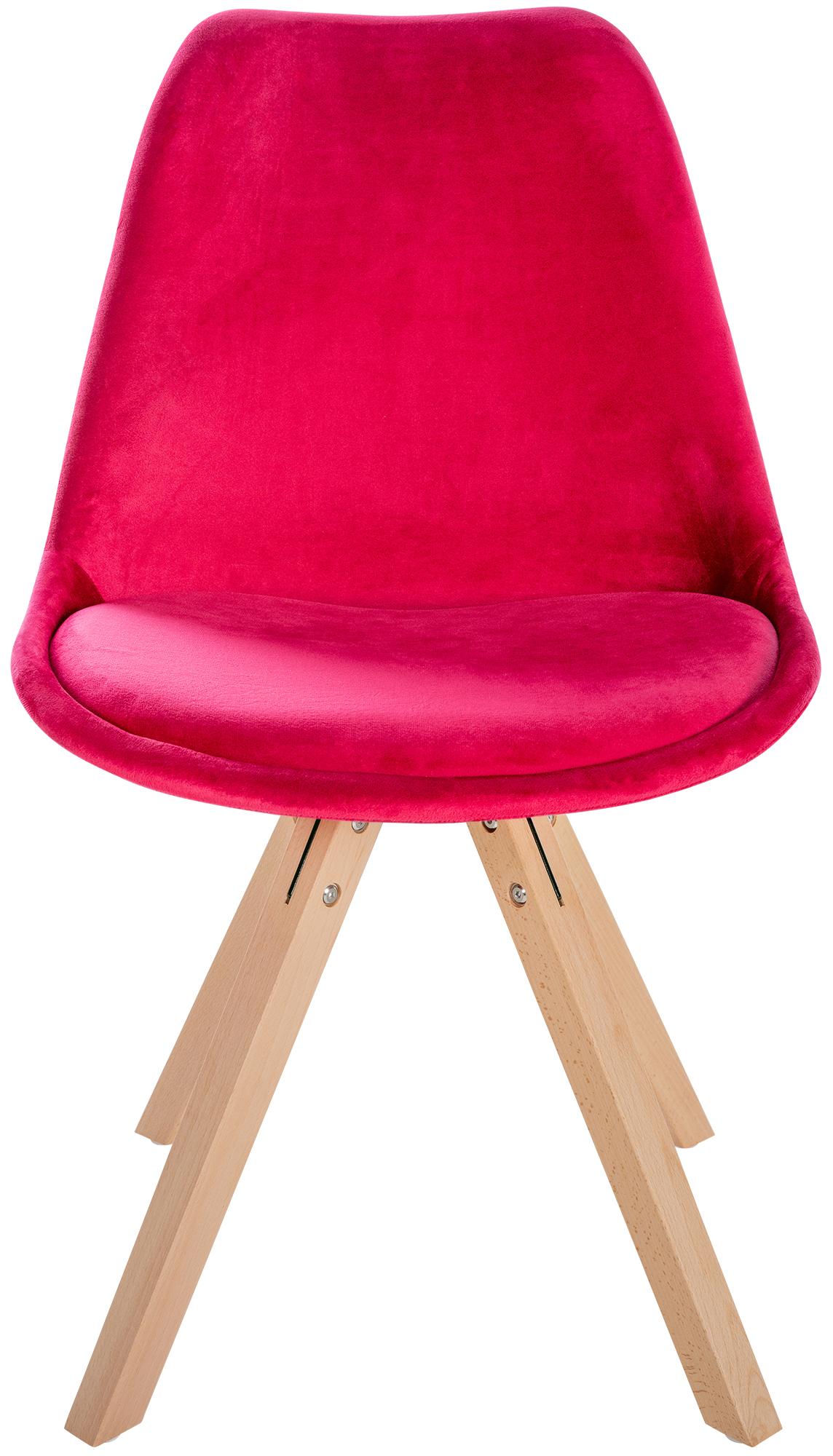 Set van 4 eetkamerstoelen Sofia fluweel