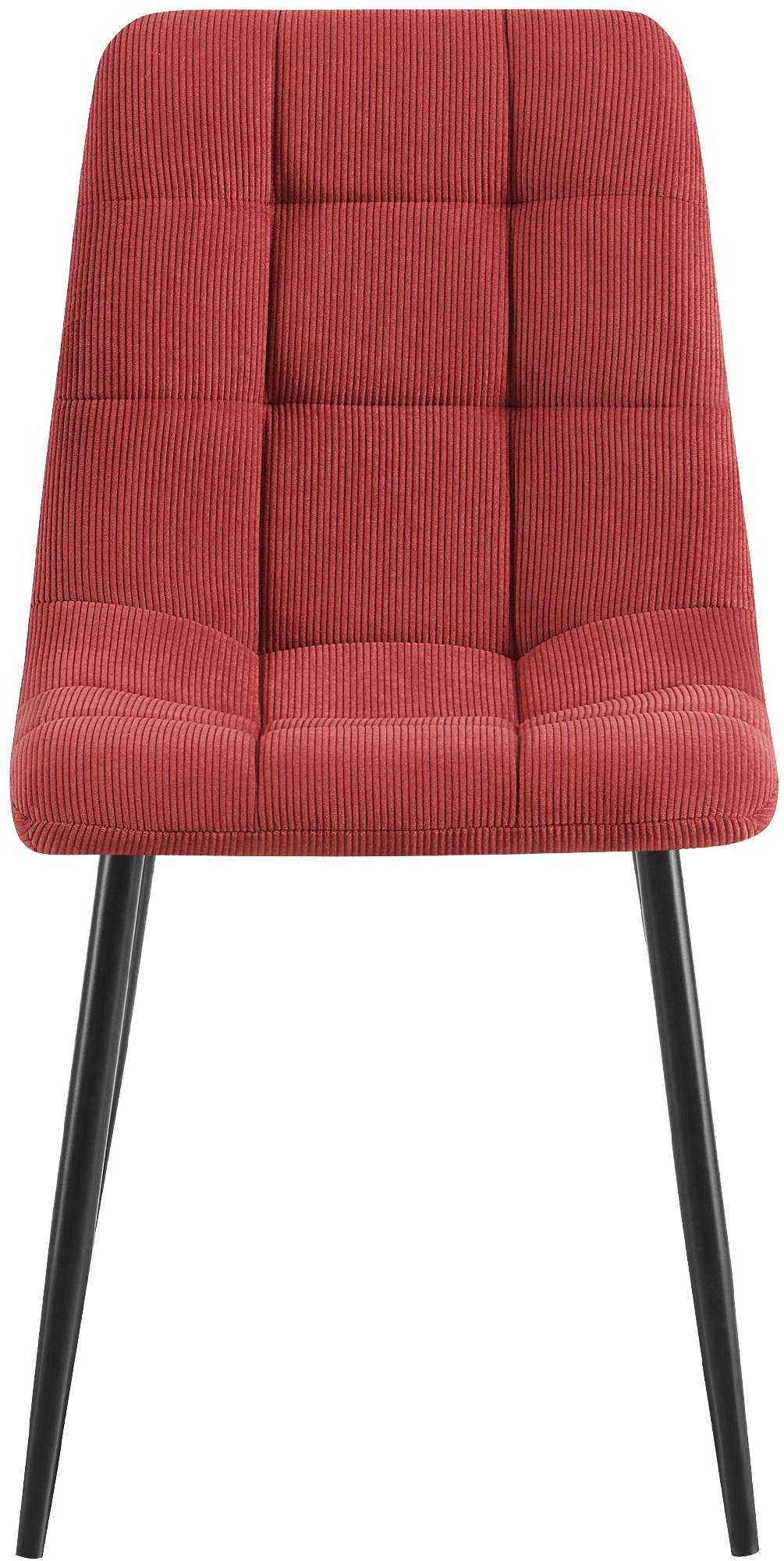 Set van 2 eetkamerstoelen Antibes ribstof