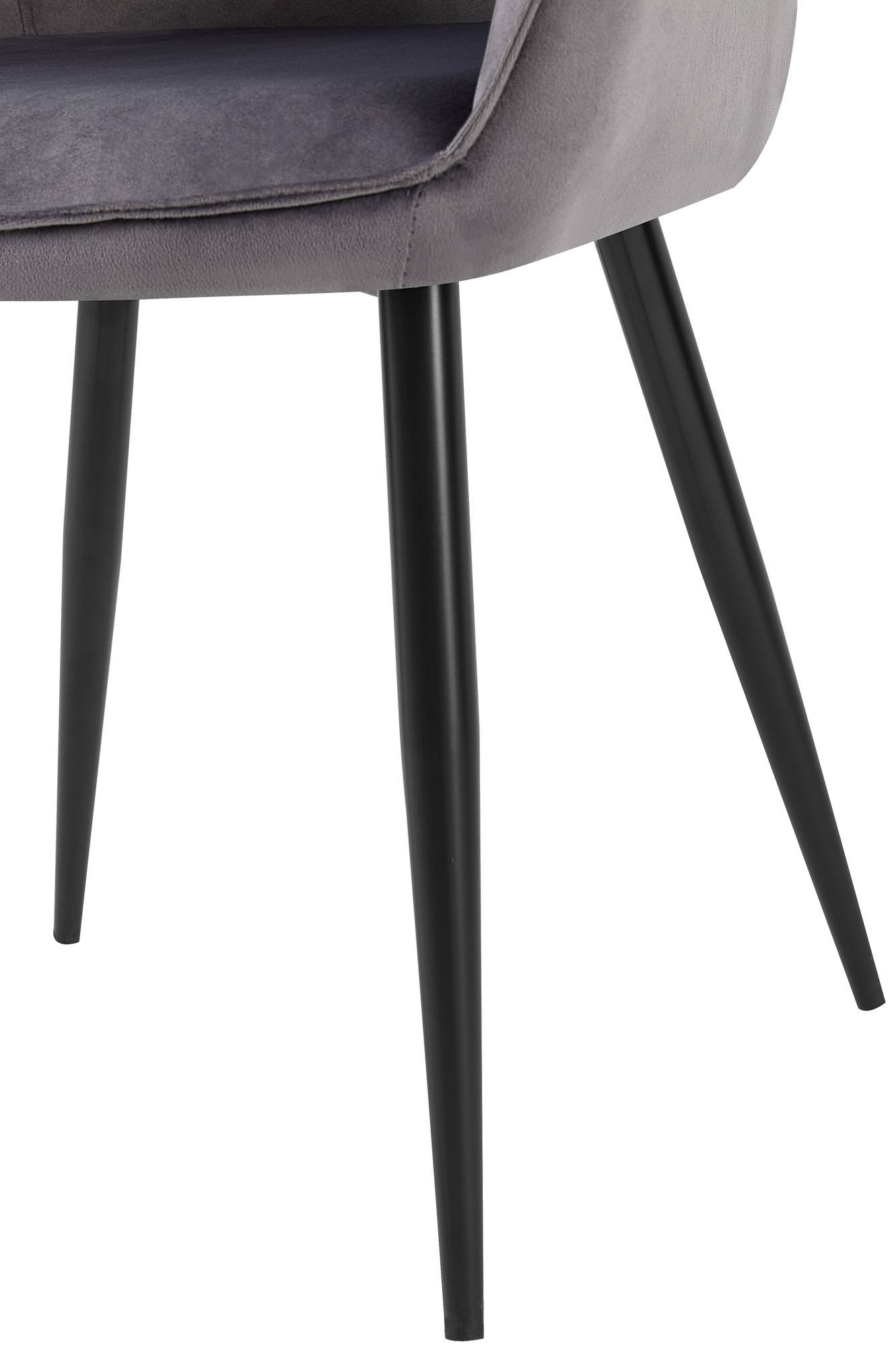 Set van 2 eetkamerstoelen Boise fluweel