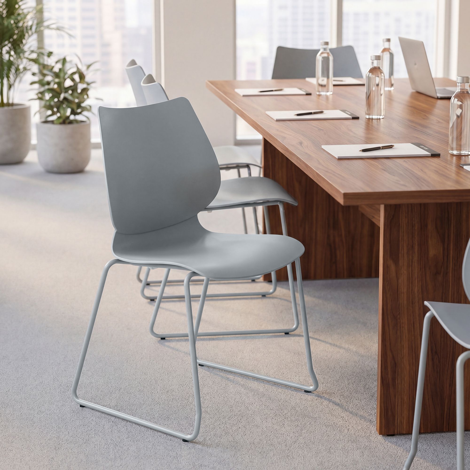Set van 2 stapelstoelen Houma