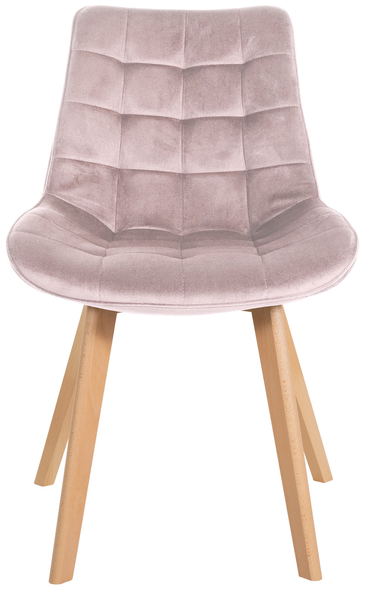 Set van 2 eetkamerstoelen Brook fluweel