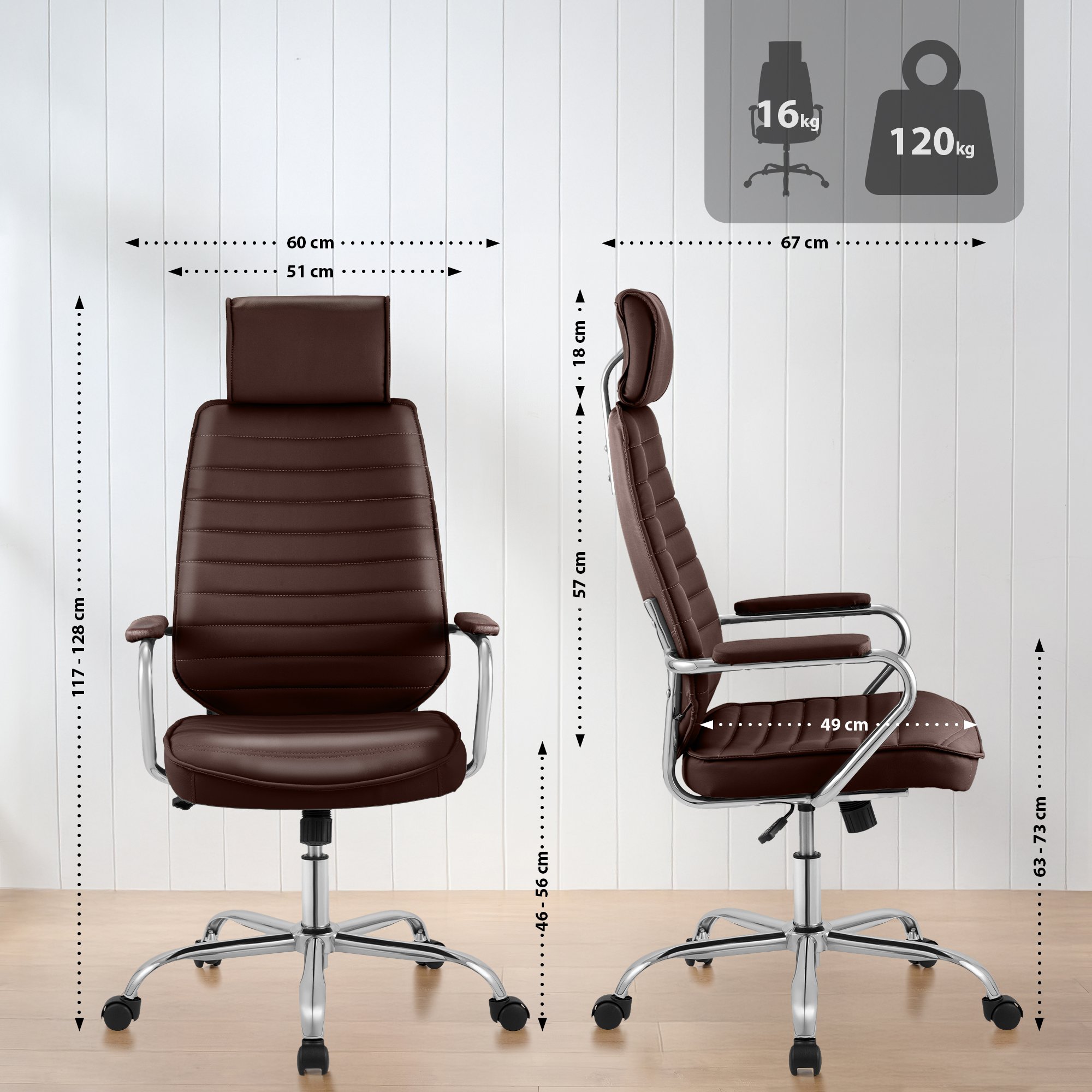 Bureaustoel Rako Kunstleer