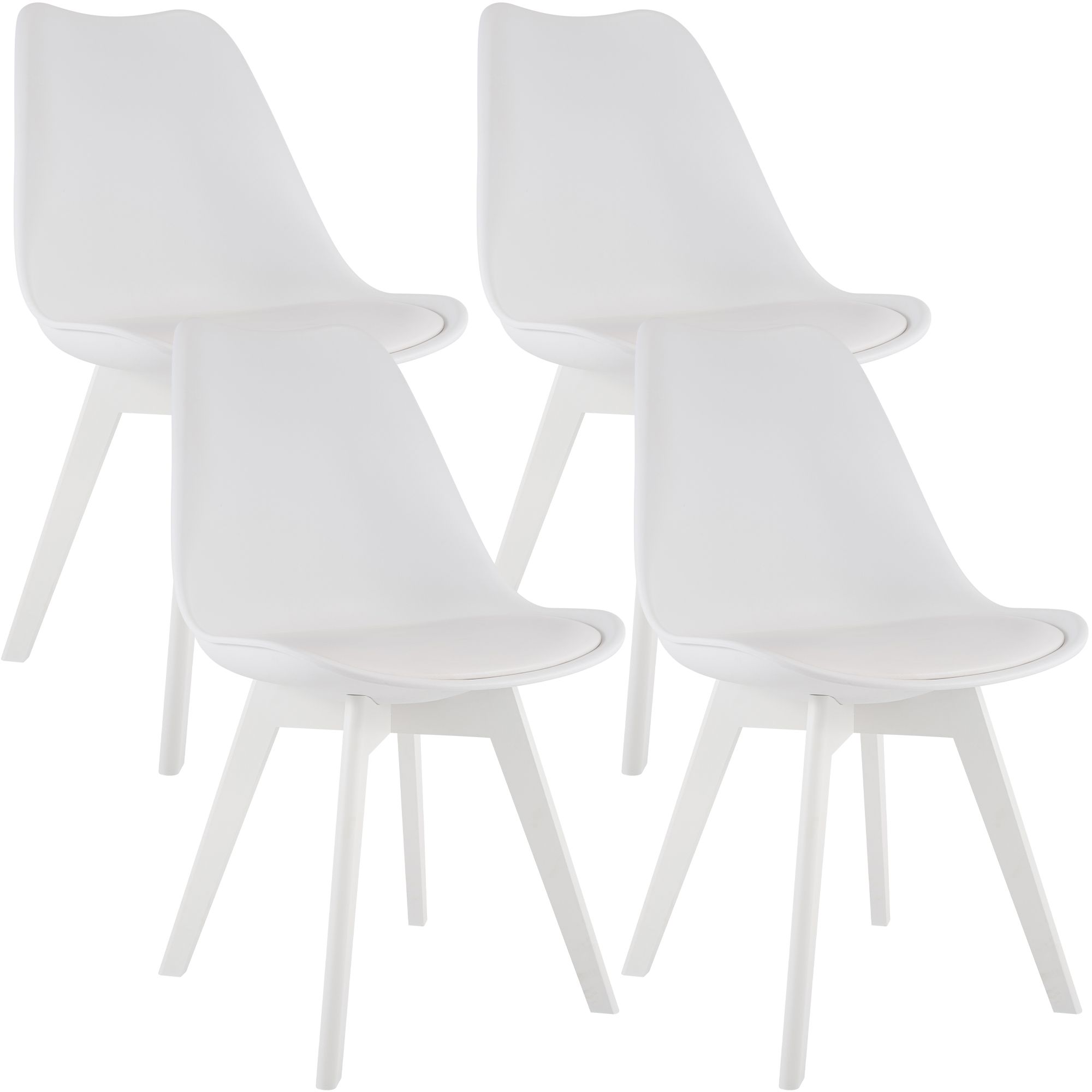 4-delige set Linares eetkamerstoelen