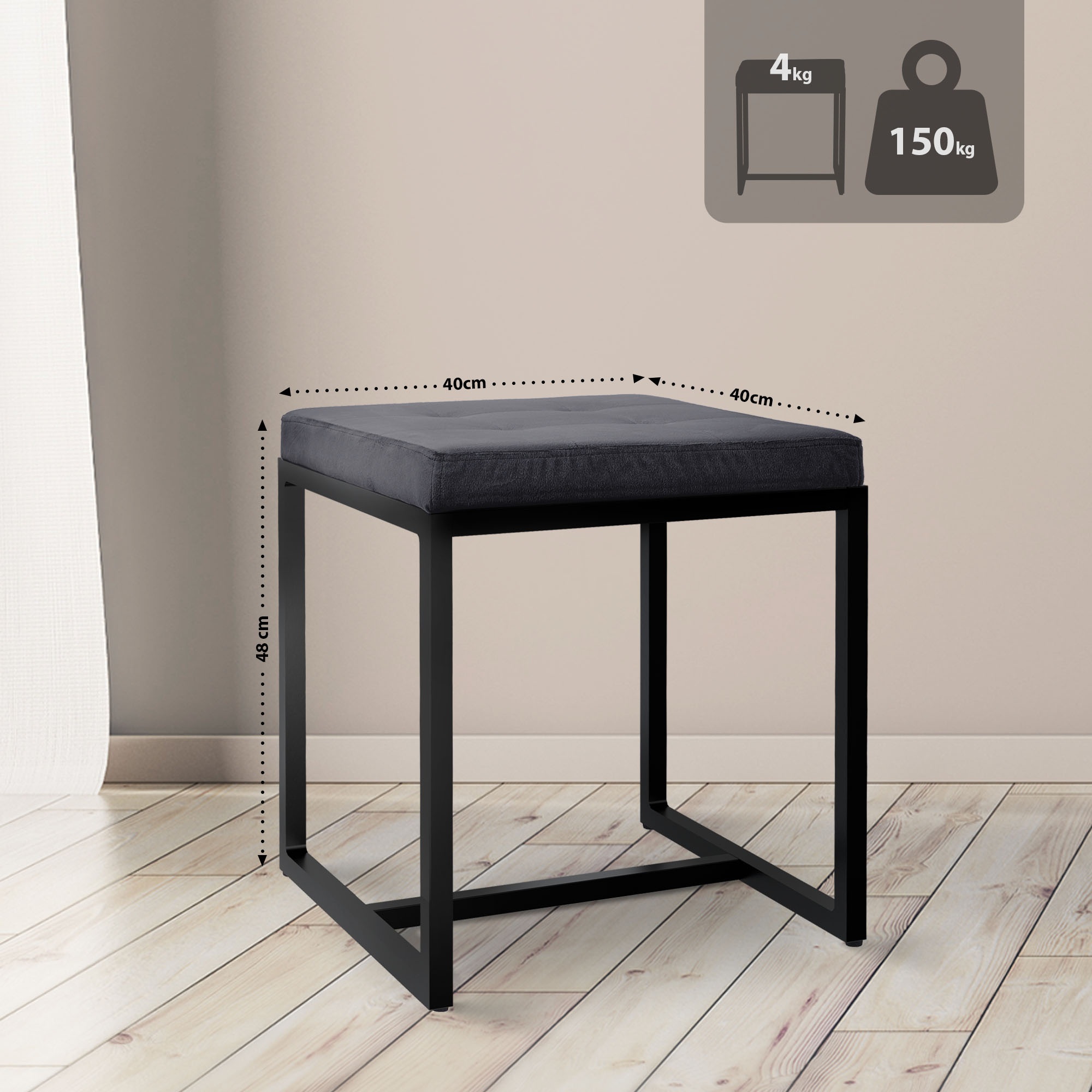 Barci kruk met zwart frame
