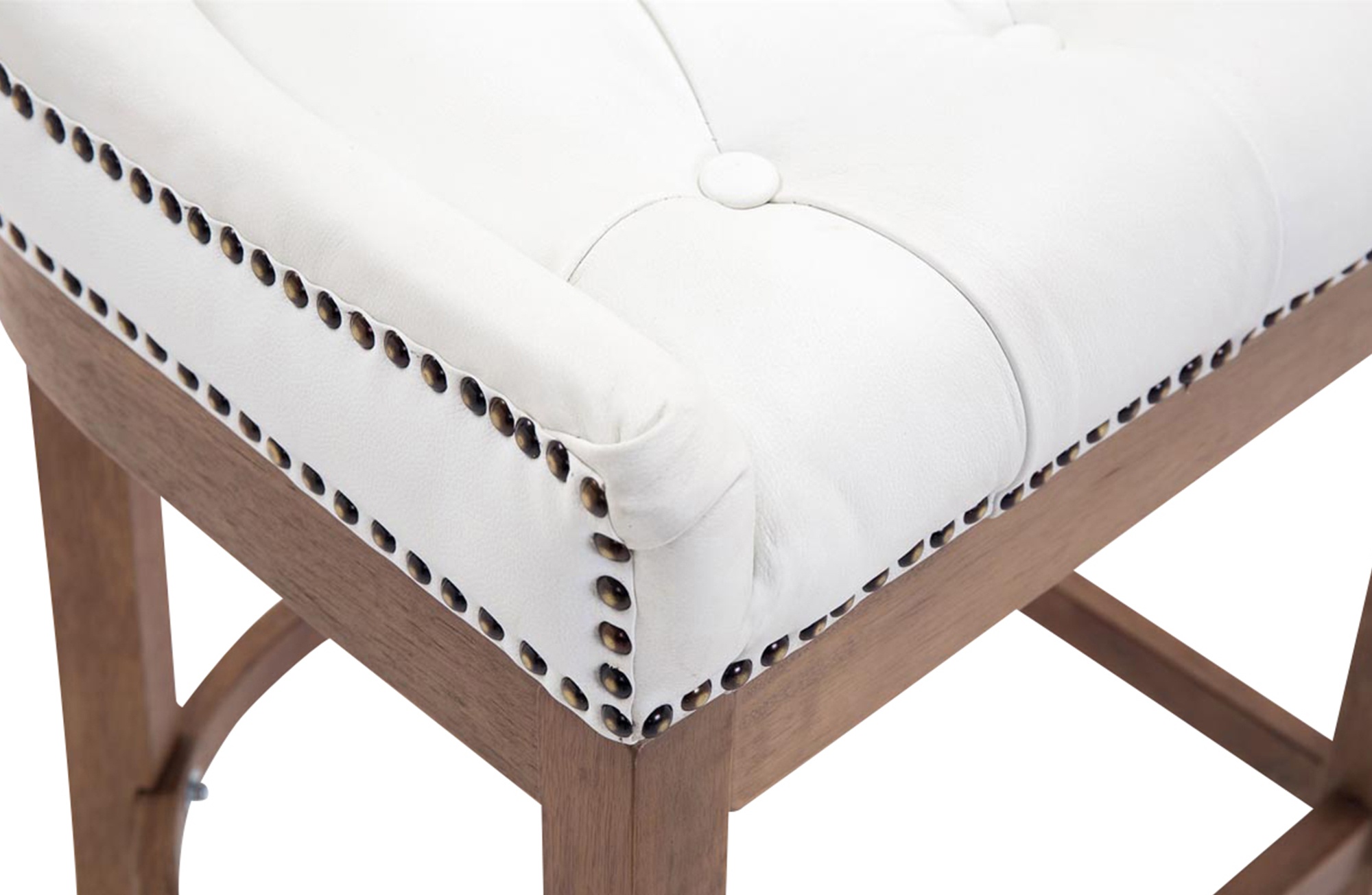Barkruk Lakewood echt leer Antiek light