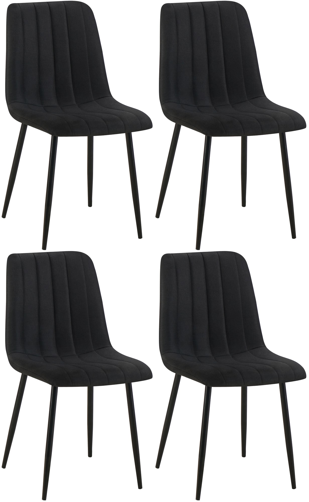 Set van 4 Dijon Eetkamerstoelen