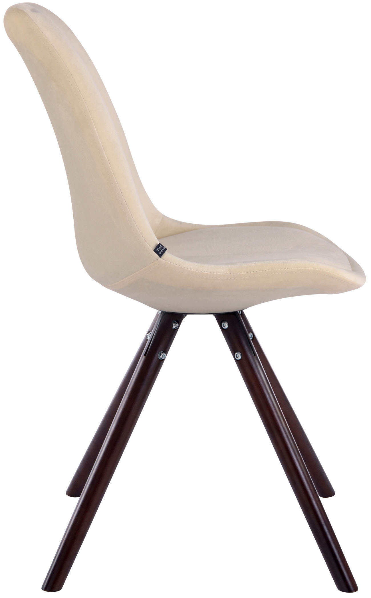 Eetkamerstoel Toulouse fluweel rond frame