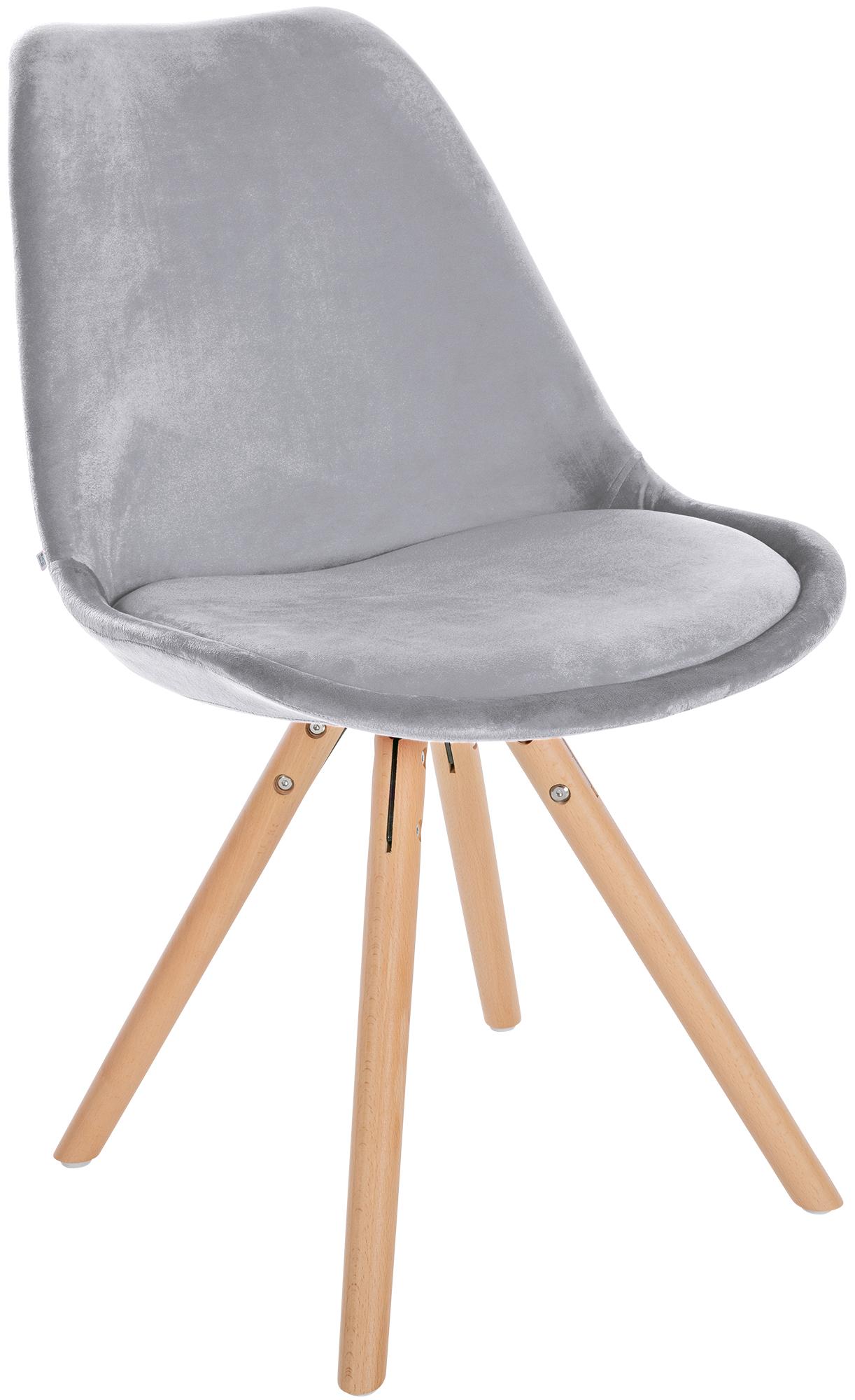 Set van 4 eetkamerstoelen Sofia fluweel
