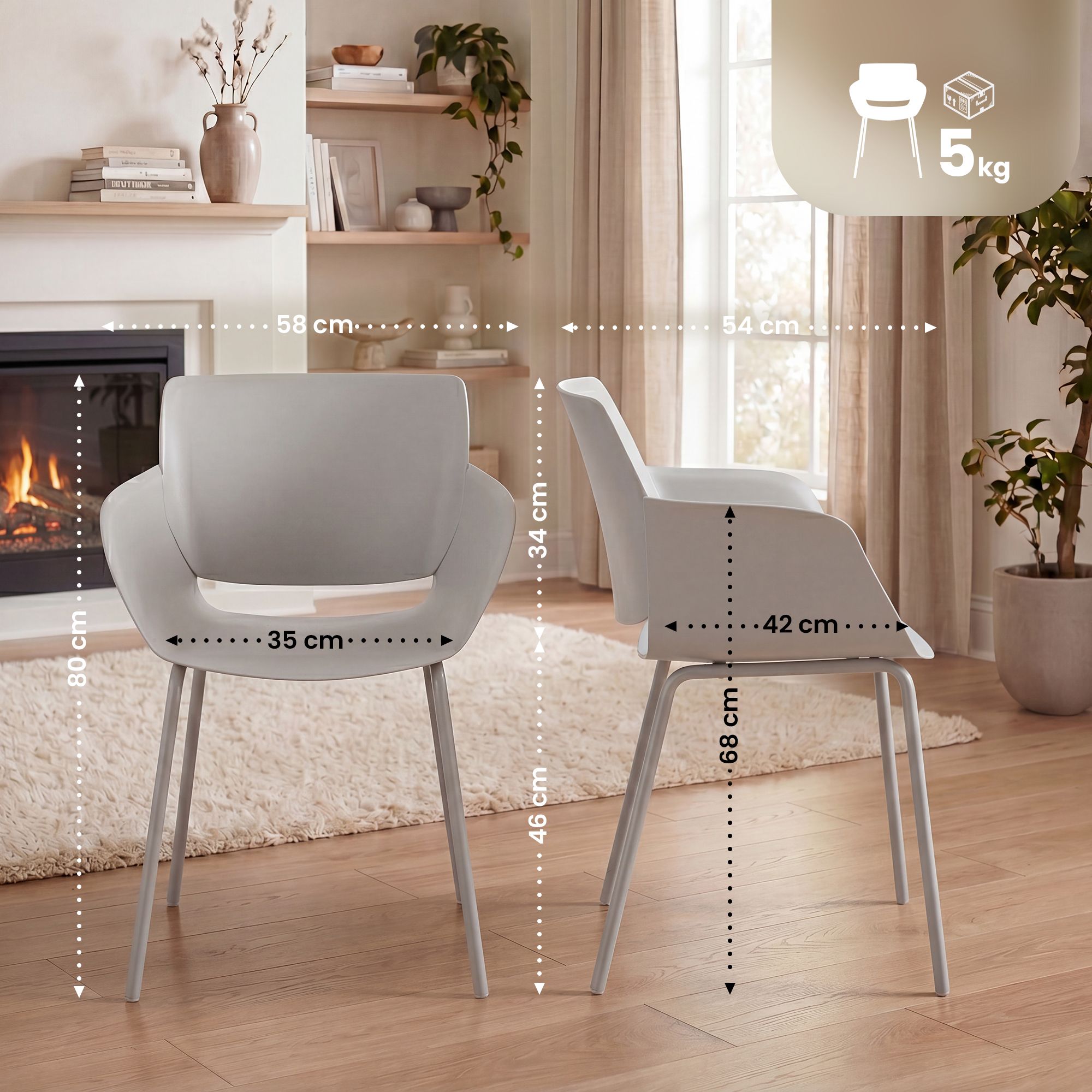 2-delige set tuinstoel Alpena