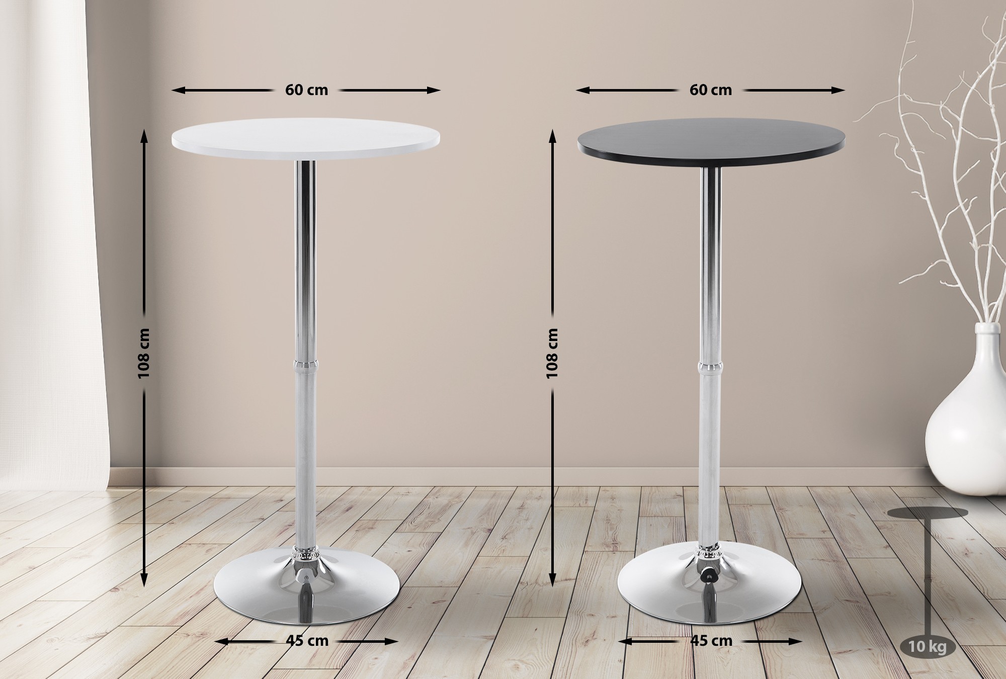Statafel rond