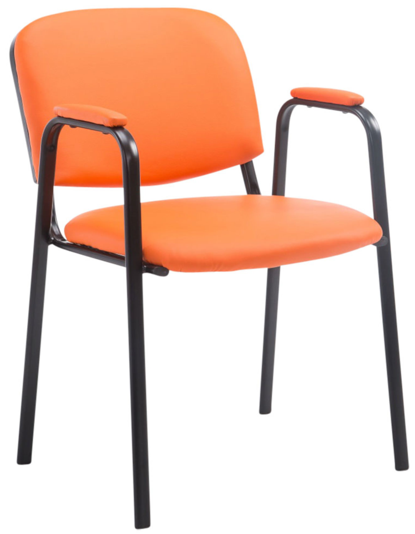 Set van 4 stapelstoelen Ken Pro kunstleer
