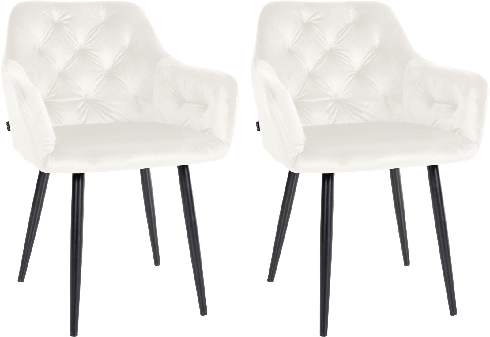 Set van 2 Eetkamerstoelen Stanley Fluweel