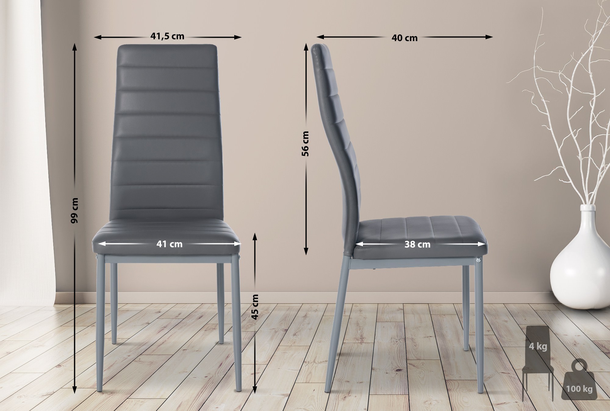 Set van 6 eetkamerstoelen Mayfair