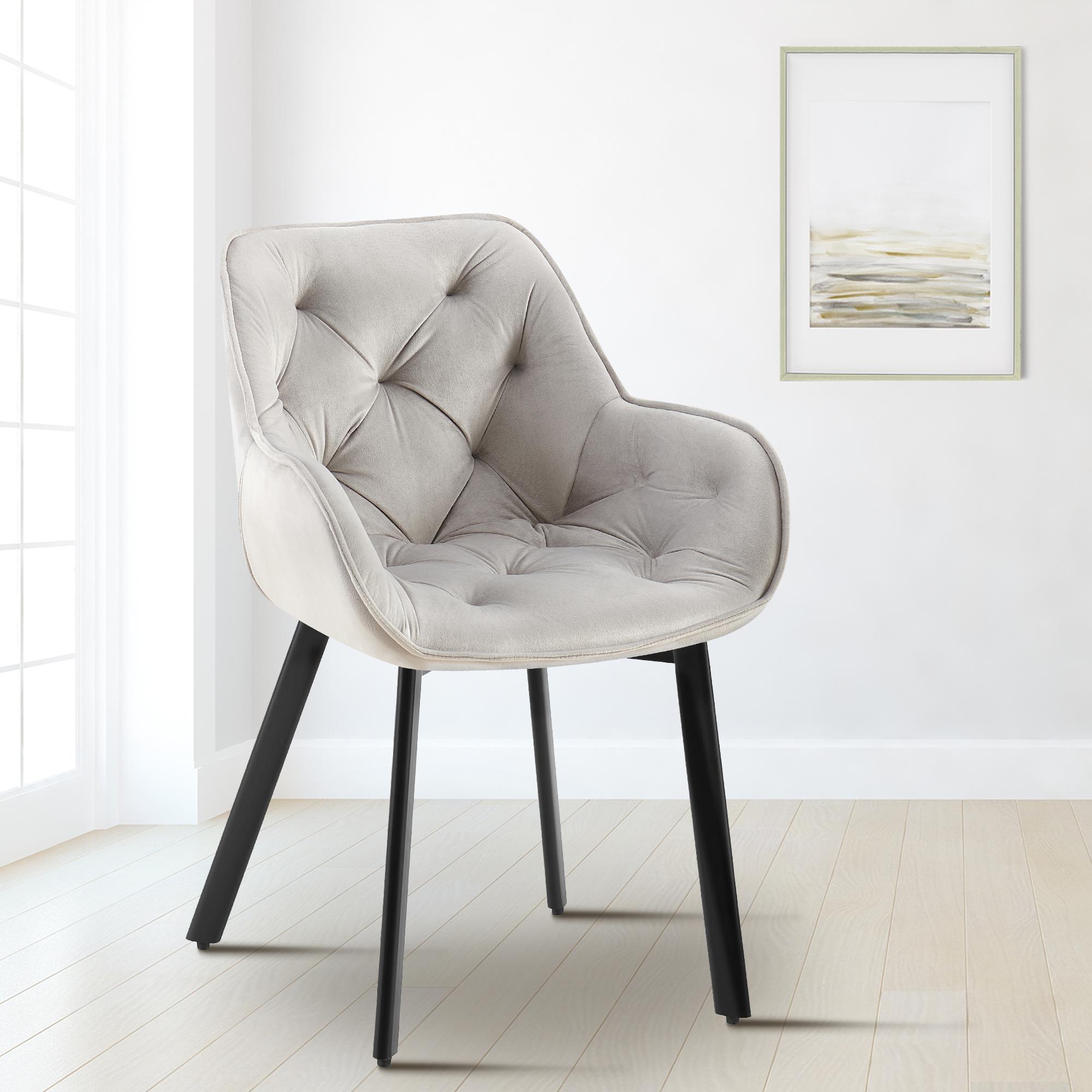 Set van 2 eetkamerstoelen Antigo Fluweel