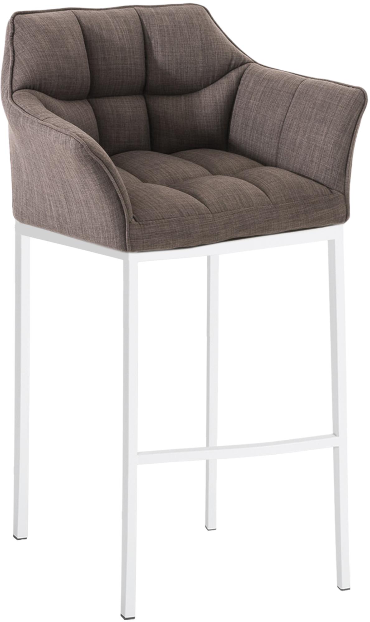 Barkruk Damaso Stof met Vierpootsframe
