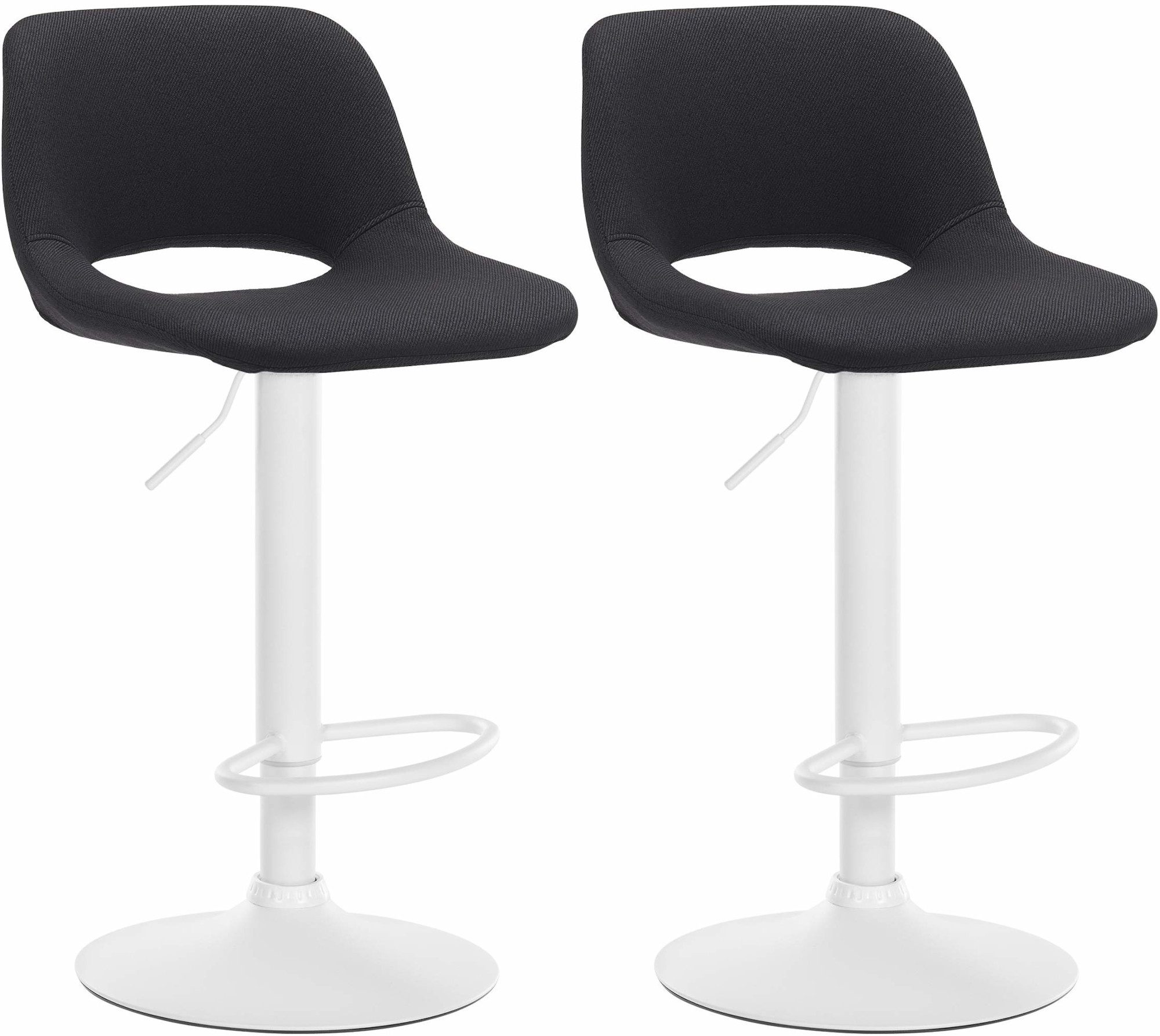 Set van 2 barkrukken Camden stof