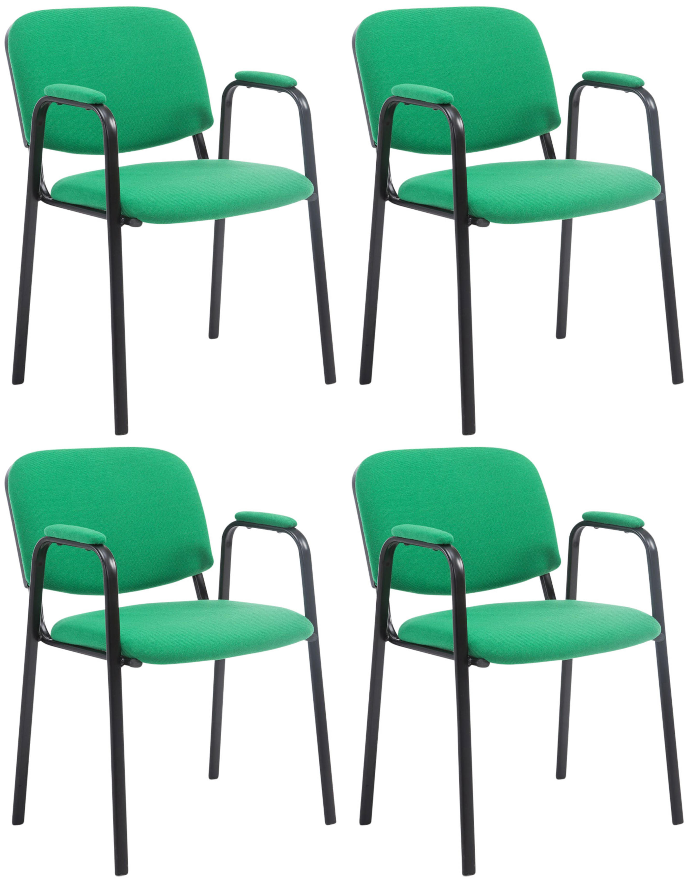Set van 4 stapelstoelen Ken Pro stof