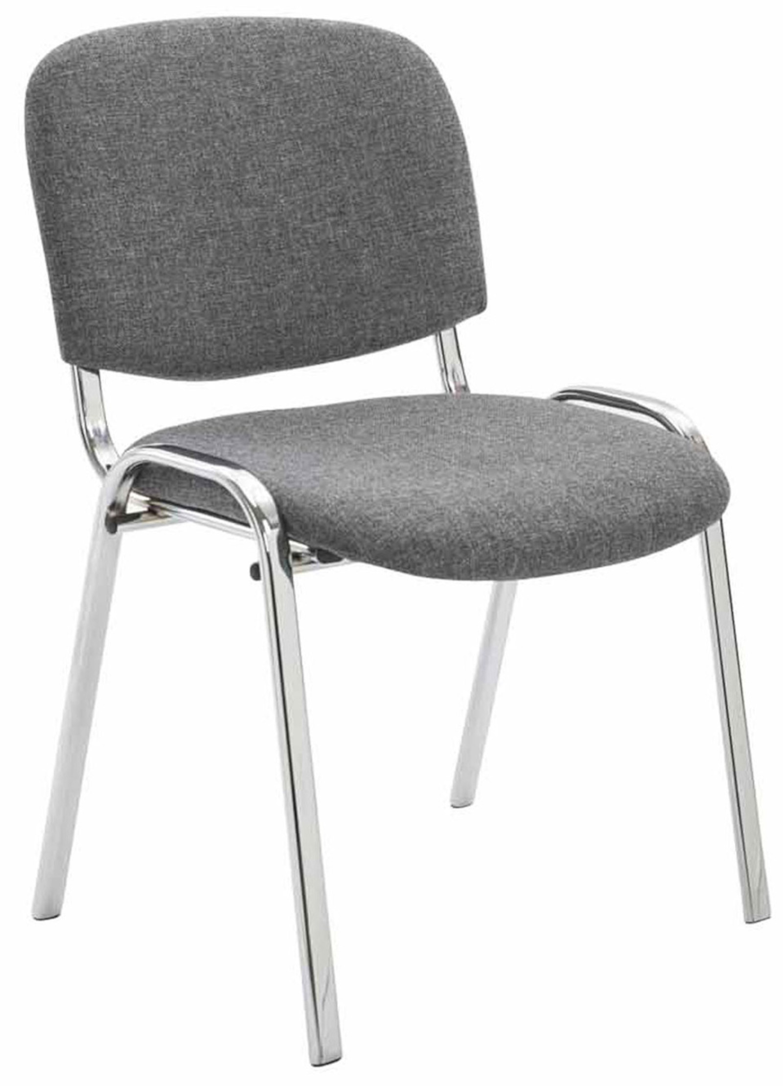 Set van 4 stoelen Ken Chroom - Stof