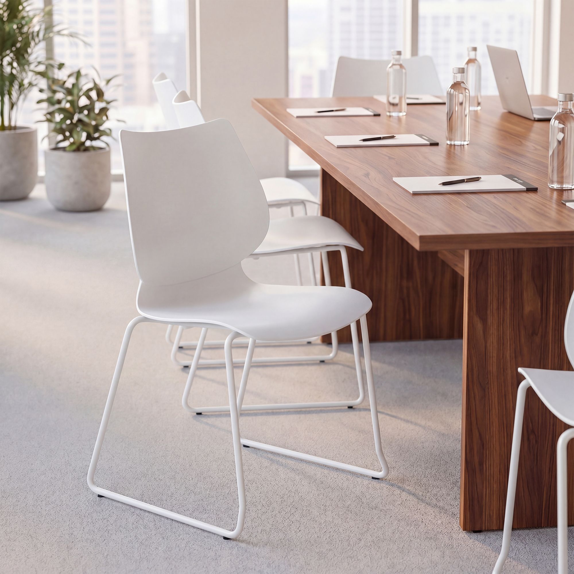 Set van 2 stapelstoelen Houma