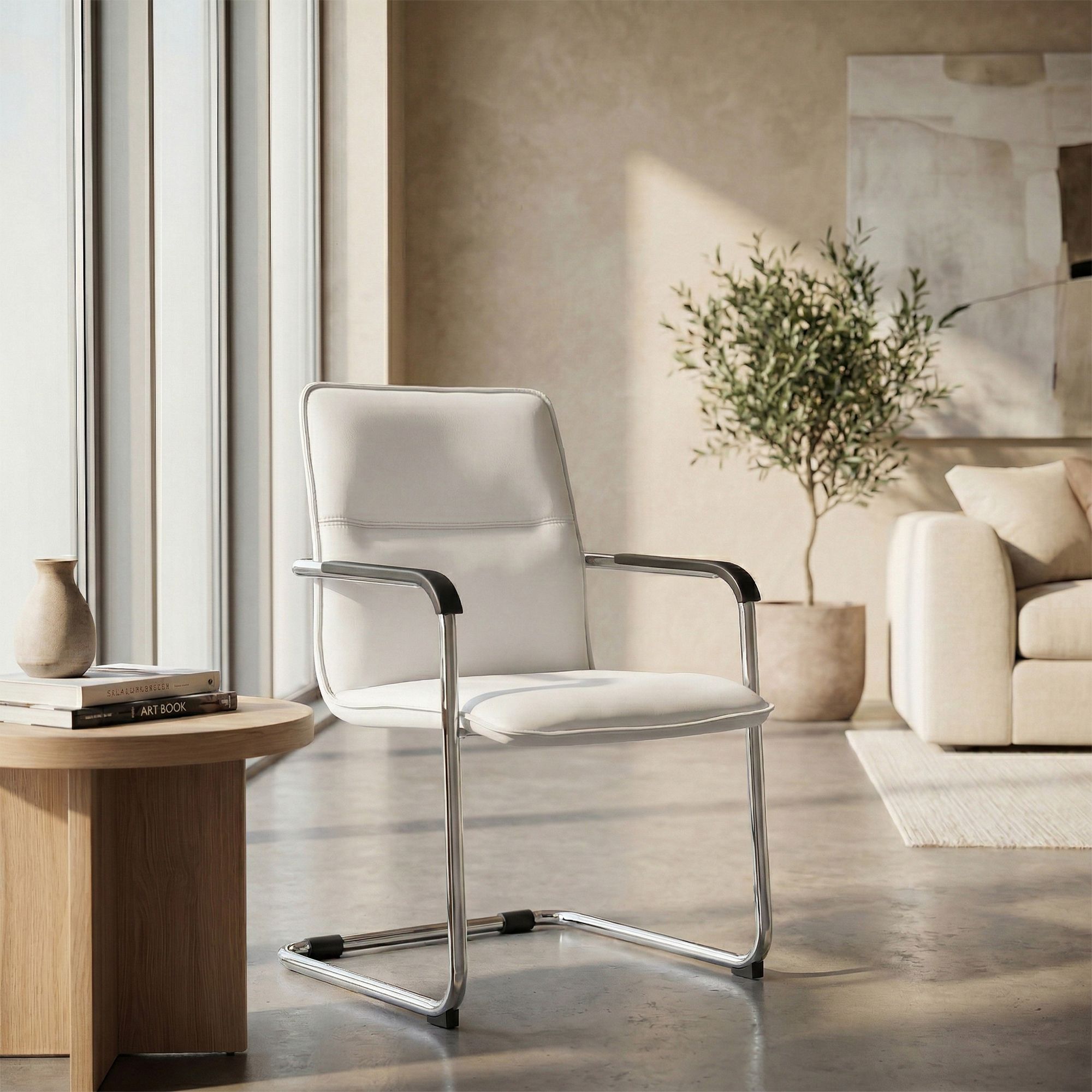 2-delige set sledestoelen Seattle van kunstleer