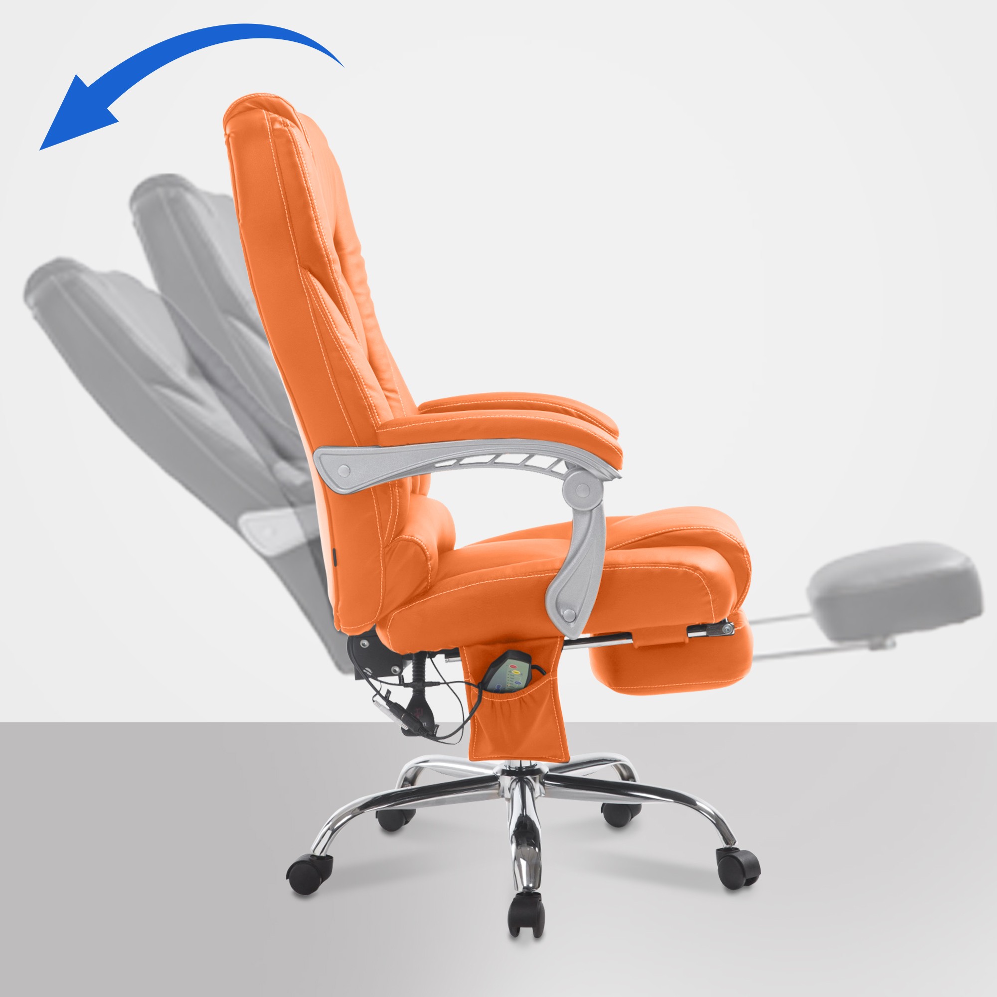 Pacific bureaustoel met massagefunctie V2 kunstleer