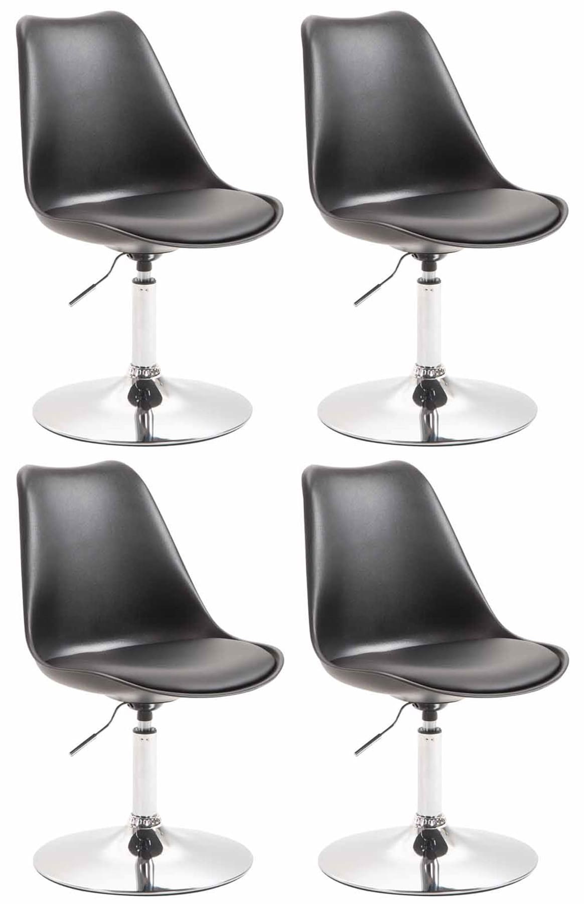 Set van 4 eetkamerstoelen Maverick - Kunststof