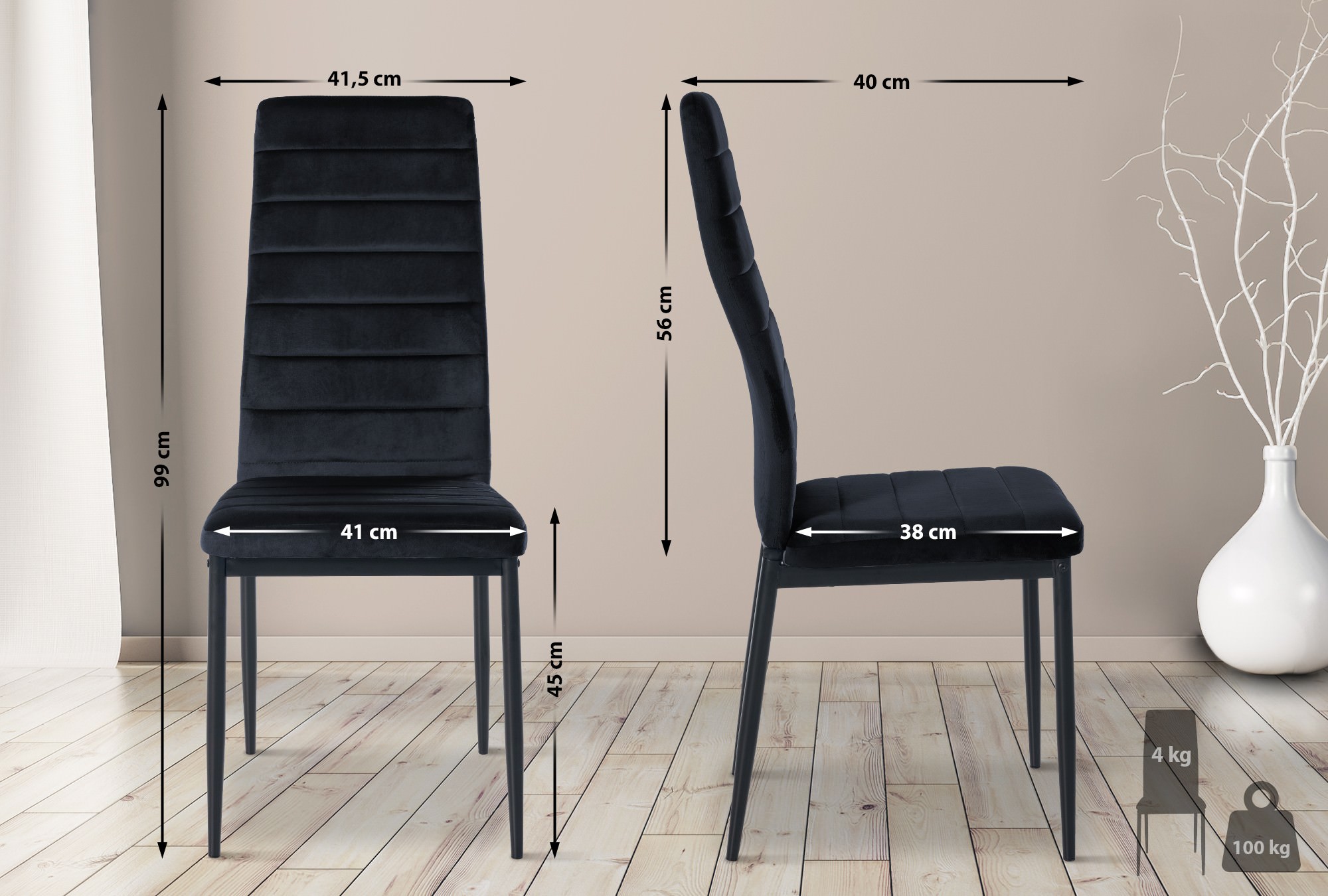 Set van 6 eetkamerstoelen Mayfair
