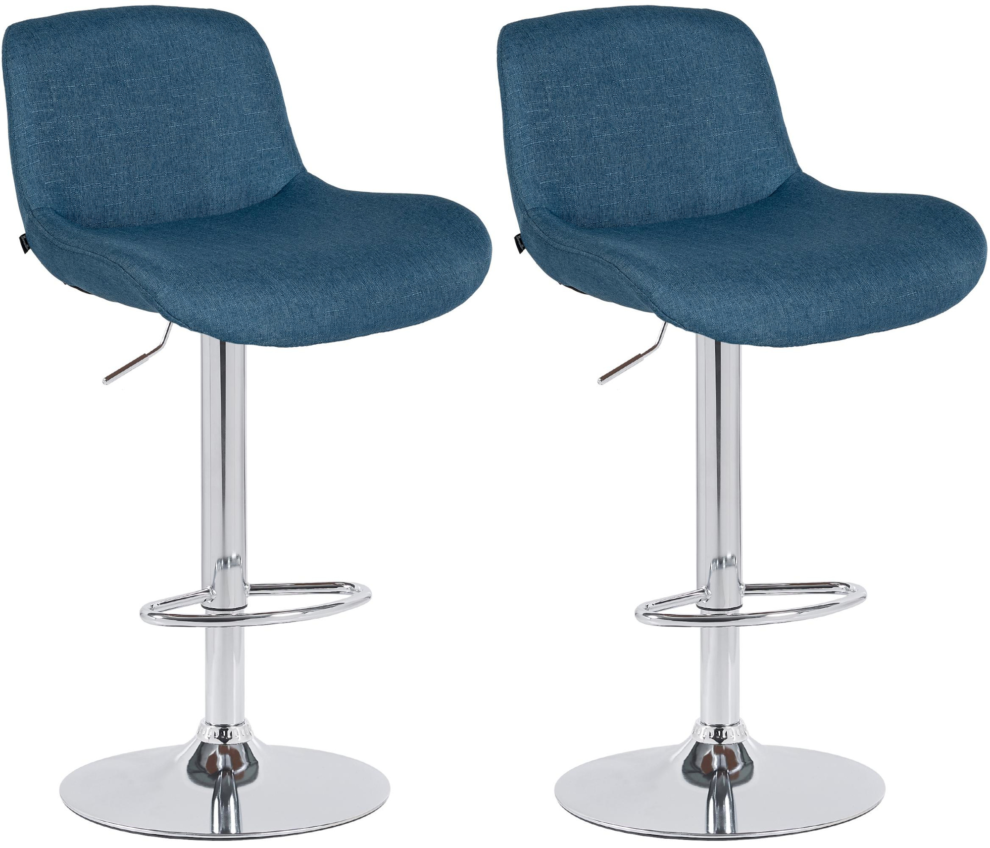 Set van 2 barkrukken Solon chroom