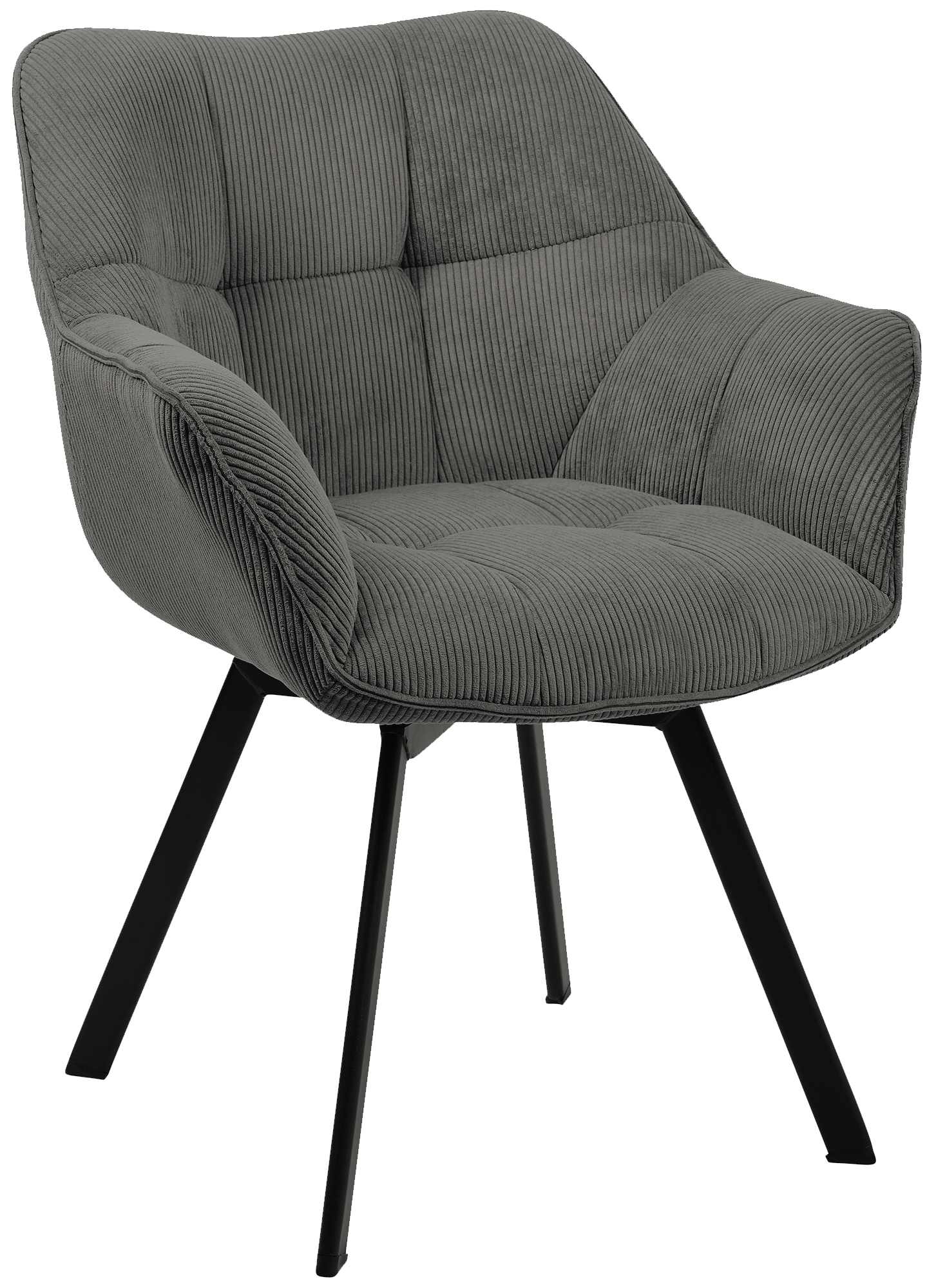 Set van 2 eetkamerstoelen Jordi Cord