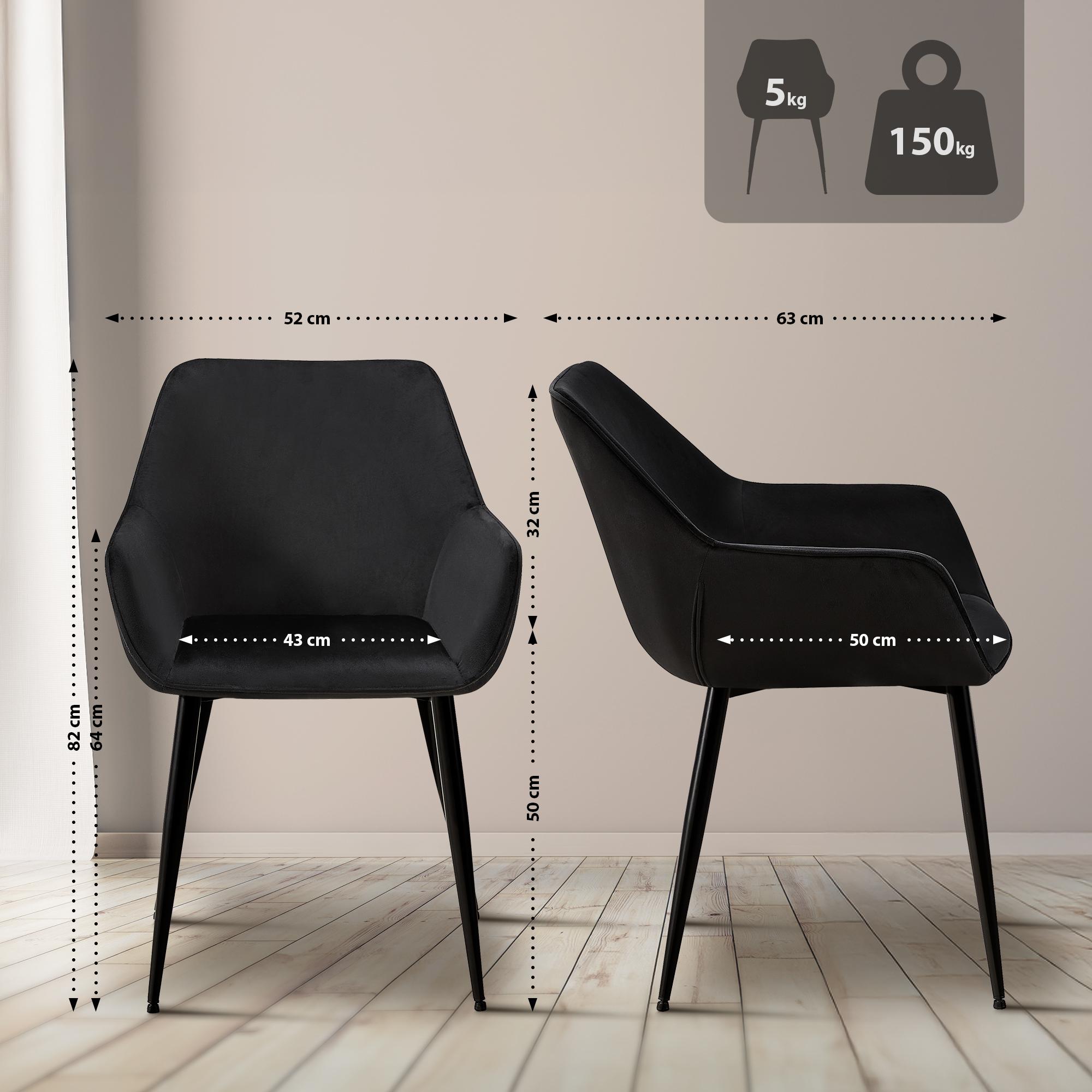 Set van 2 eetkamerstoelen Luena
