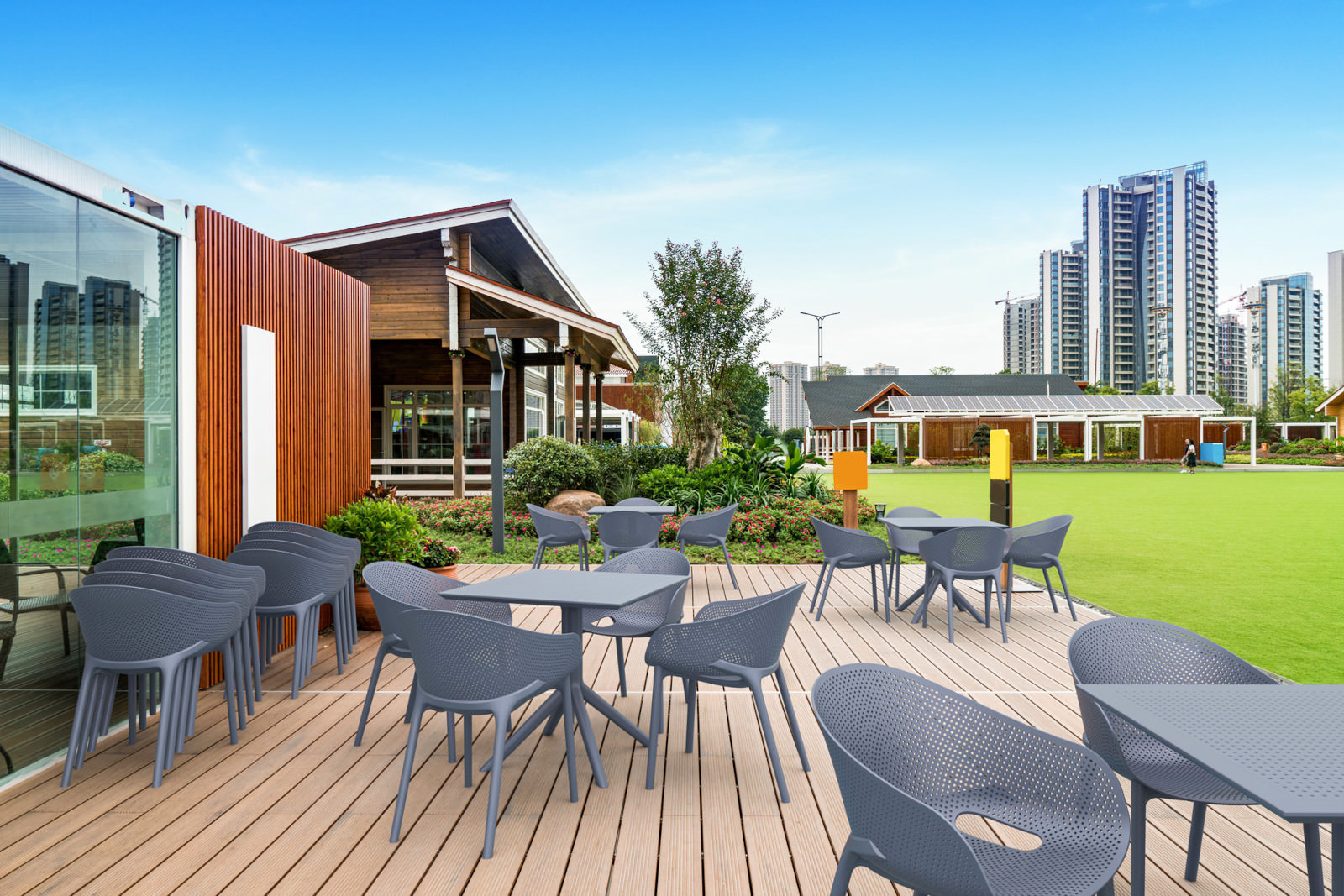 Set van 4 stoelen Sky Pro