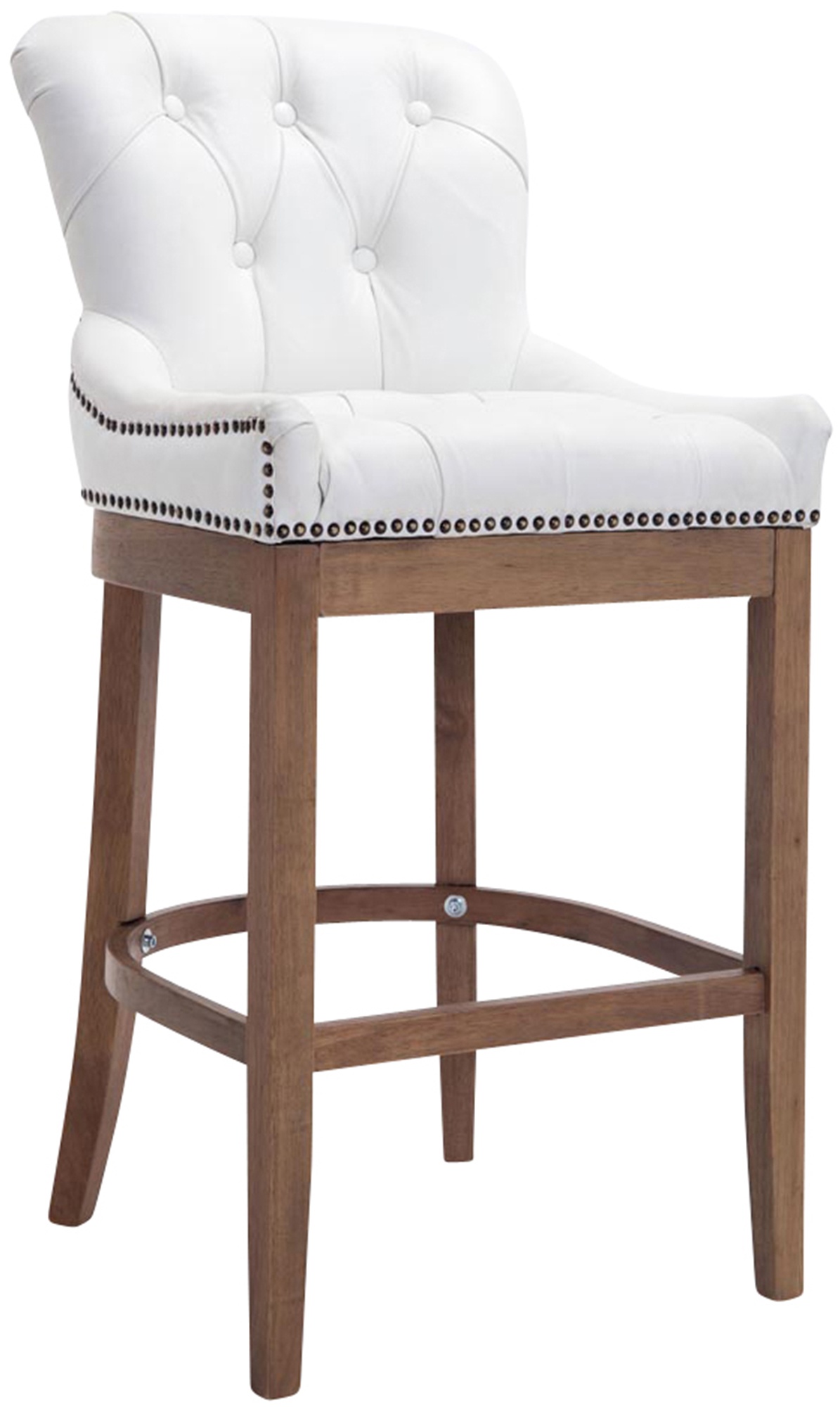 Barkruk Lakewood echt leer Antiek light