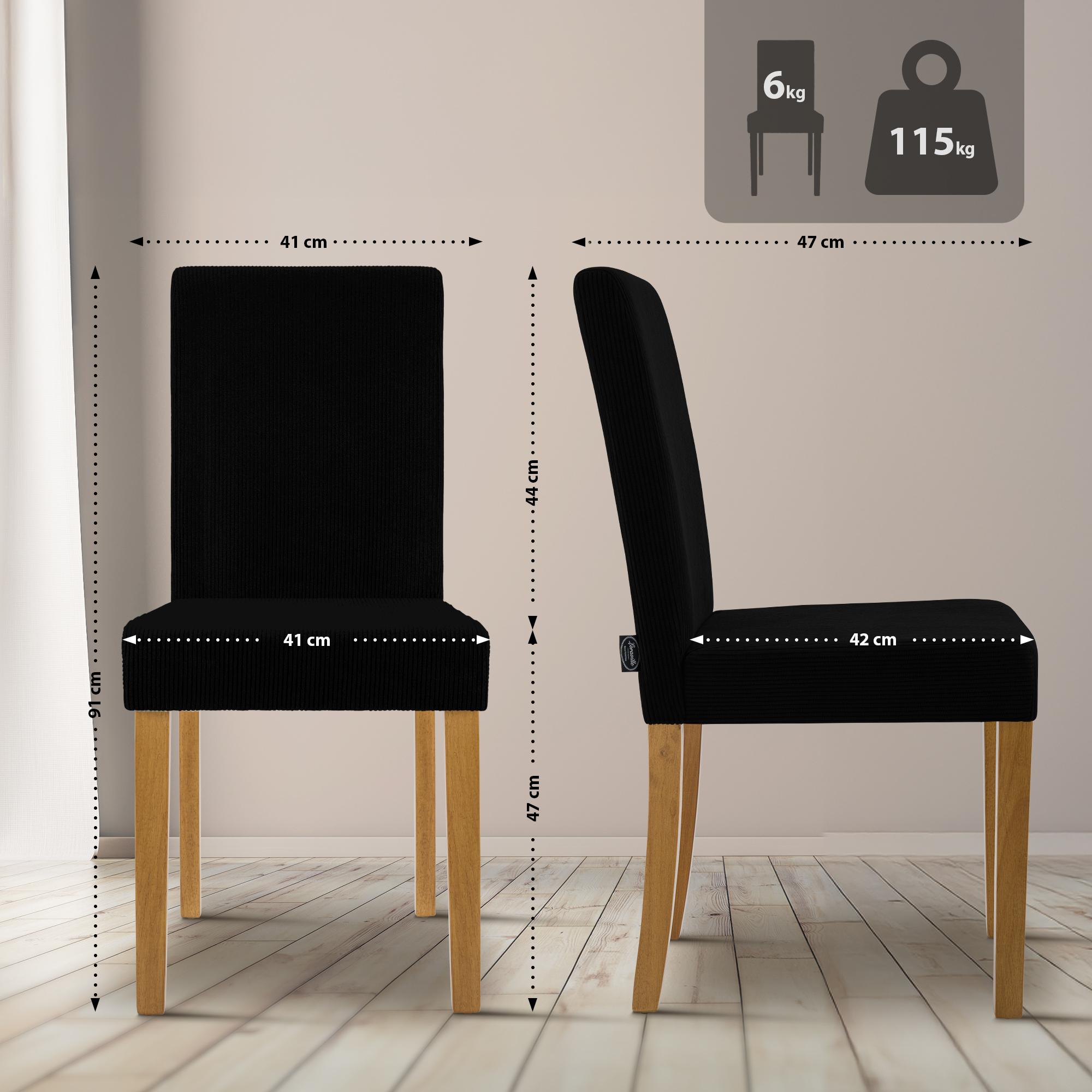 Set van 2 eetkamerstoelen Ina Cord