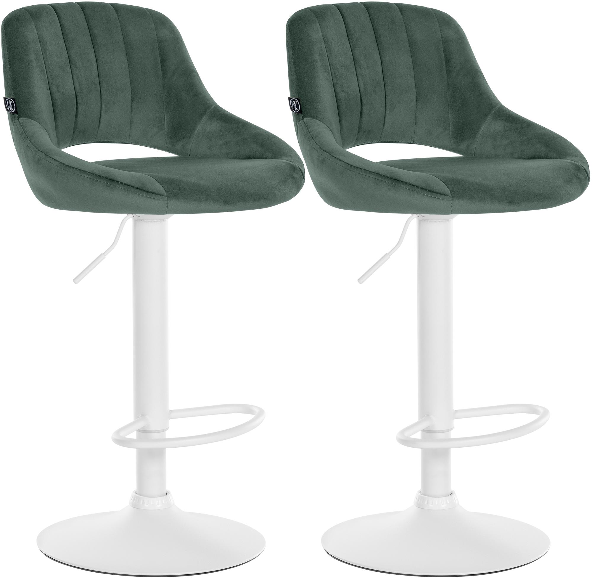 Set van 2 Barkrukken Milet Fluweel
