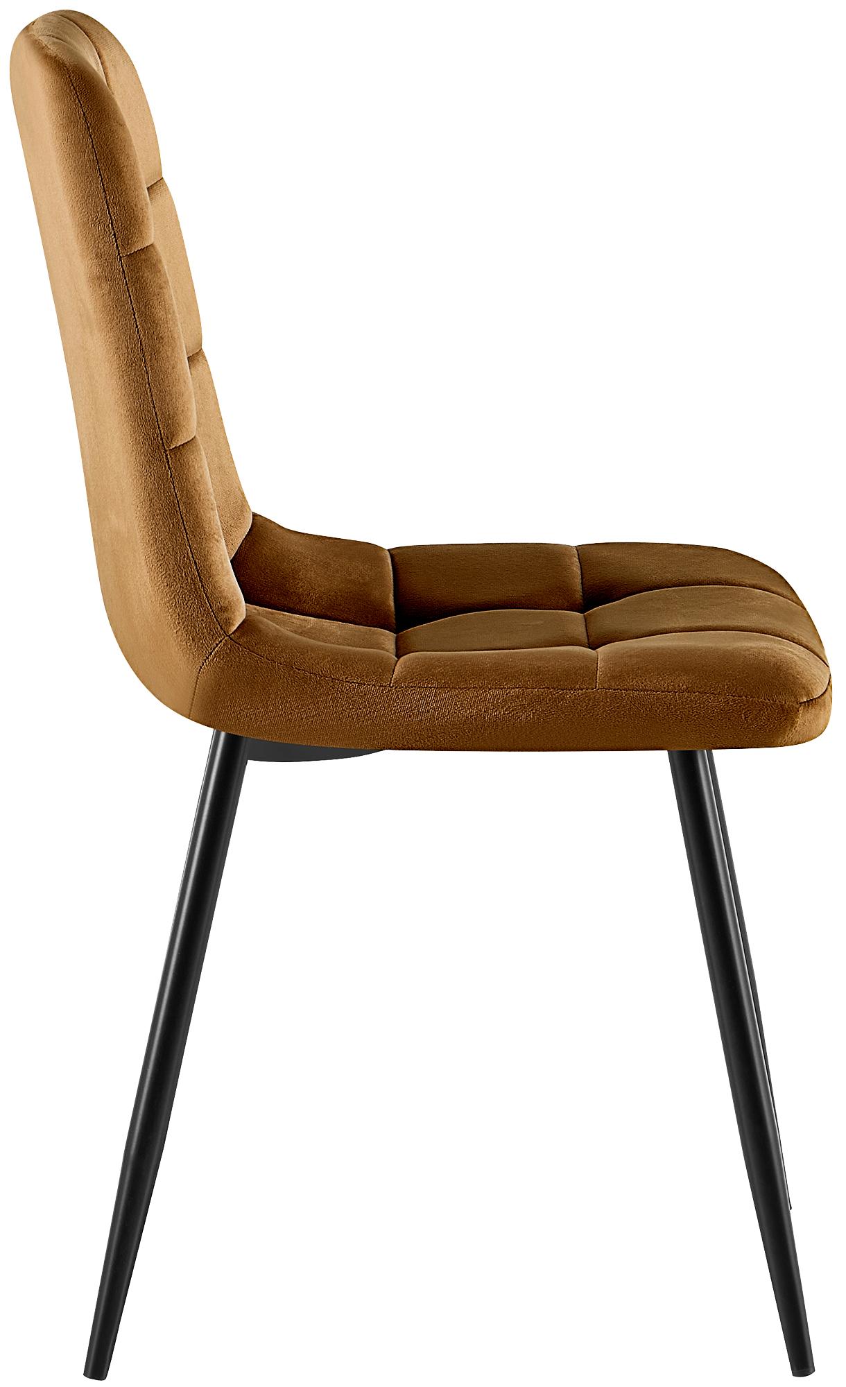 Set van 4 eetkamerstoelen Antibes Velvet