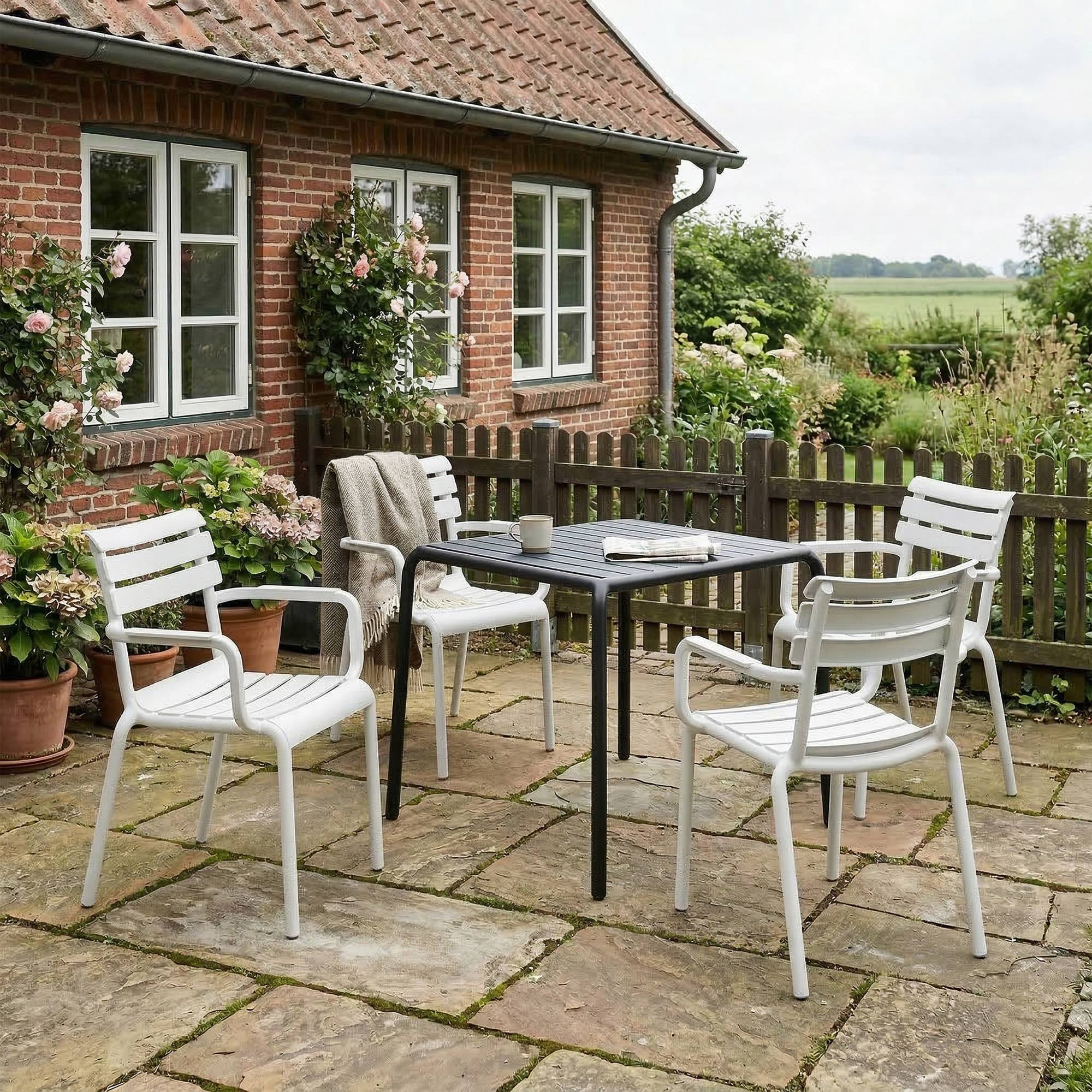 Set van 6 tuinstoelen Paris